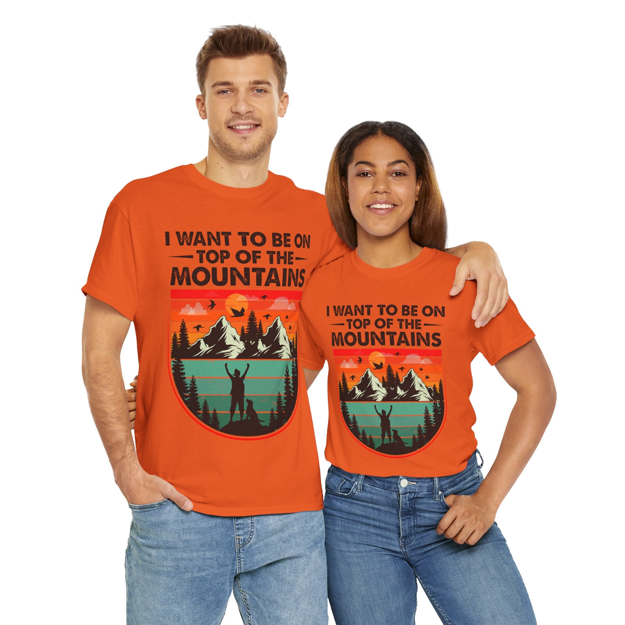 Retro Mountains T-Shirt - Adventure Vibes Tee