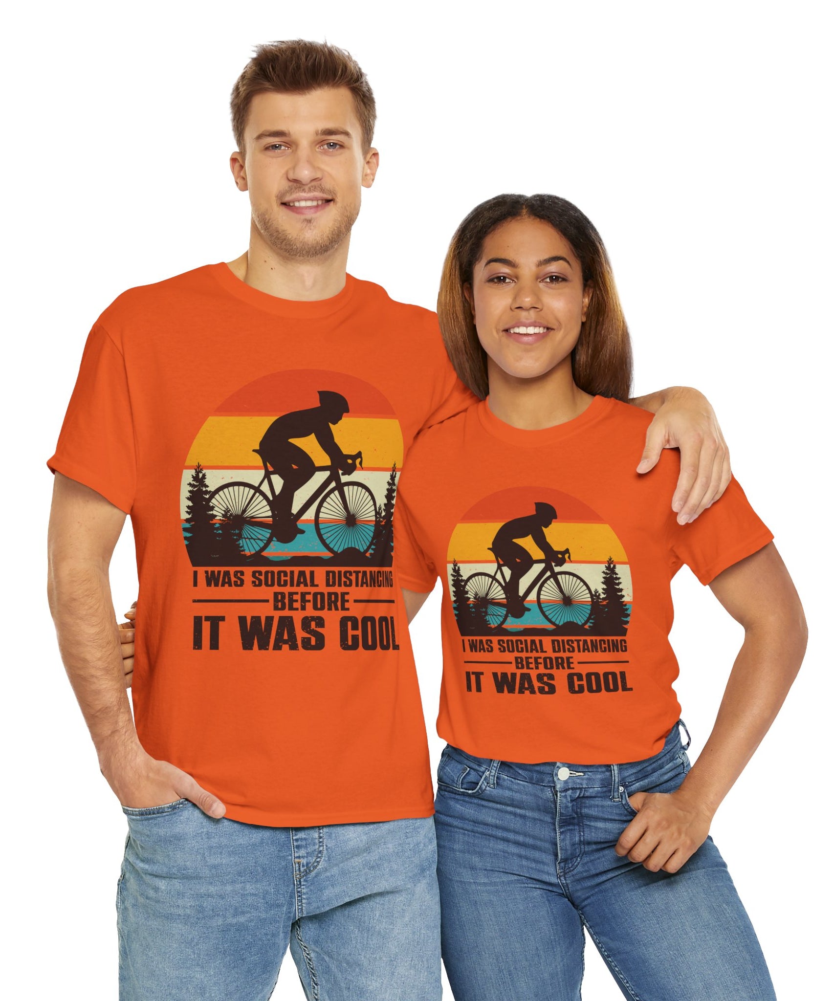 Retro Social Distancing Cyclist Tee