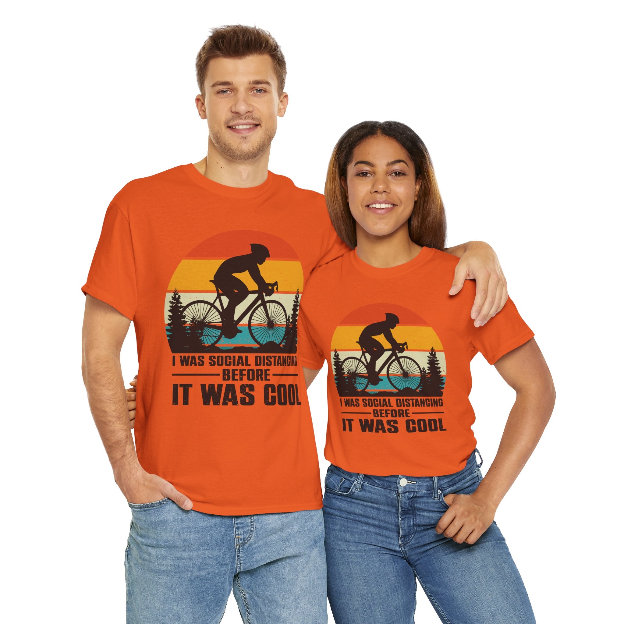 Retro Social Distancing Cyclist Tee