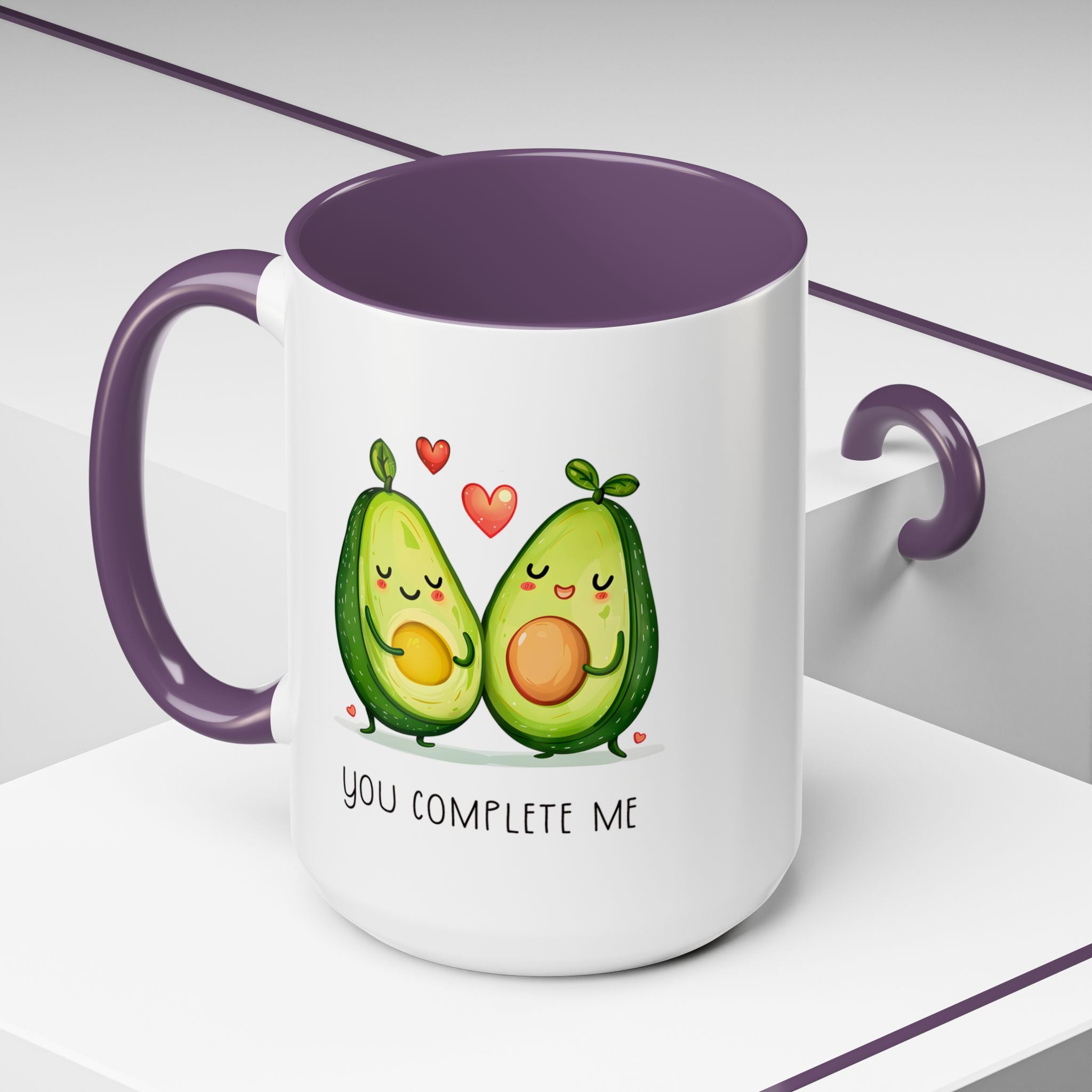 Funny Avocado Couple Ceramic Coffee Mug | Gallory Hive