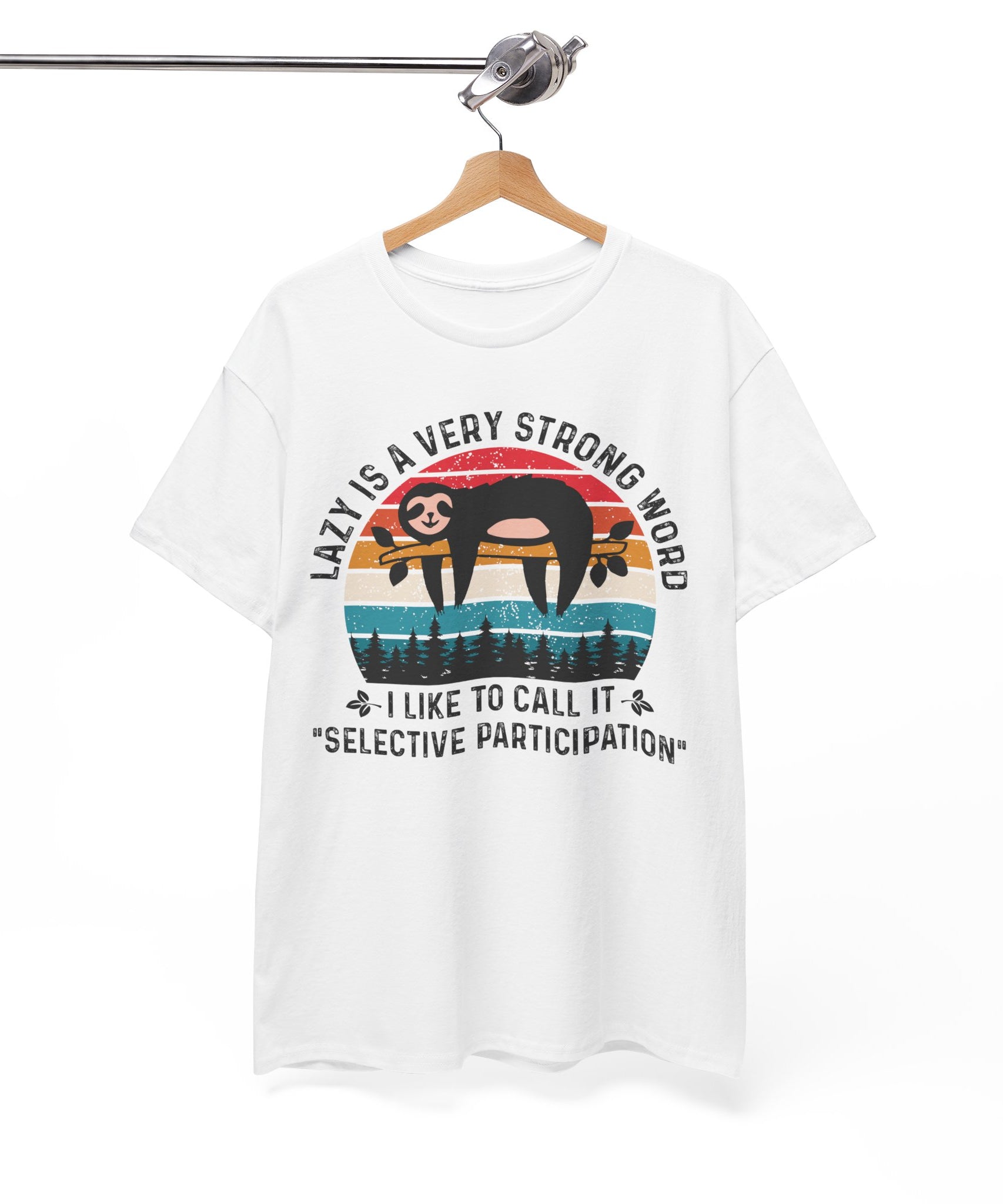 Sloth Hiking Team Retro Sunset Tee | Gallory Hive