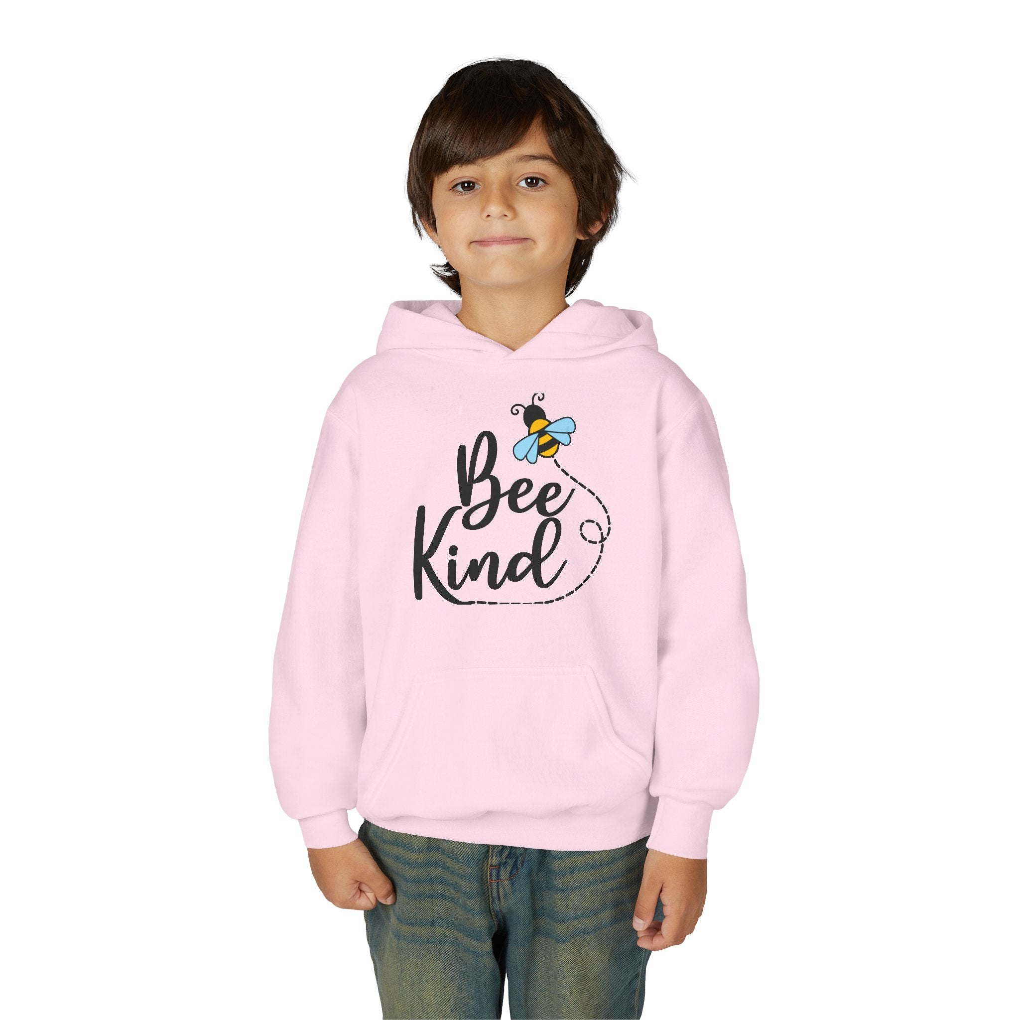Bee Kind Youth Hooded Sweatshirt - Inspirational Nature Lover Apparel