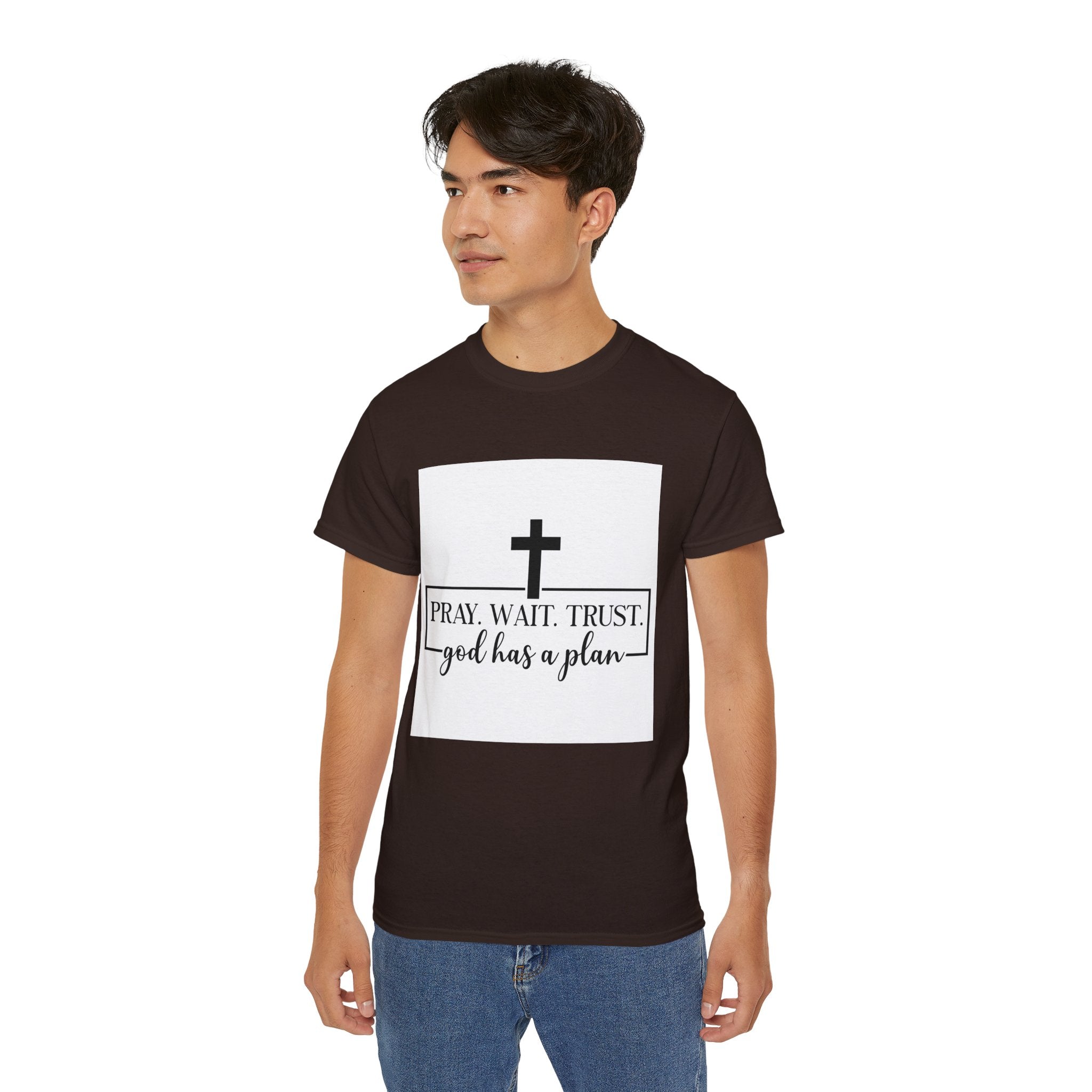 Unisex God has a plan Tee - Inspirational Casual Wear, Christian T-Shirt, Motivational Gift, Faith-Based Apparel, Everyday Comfort