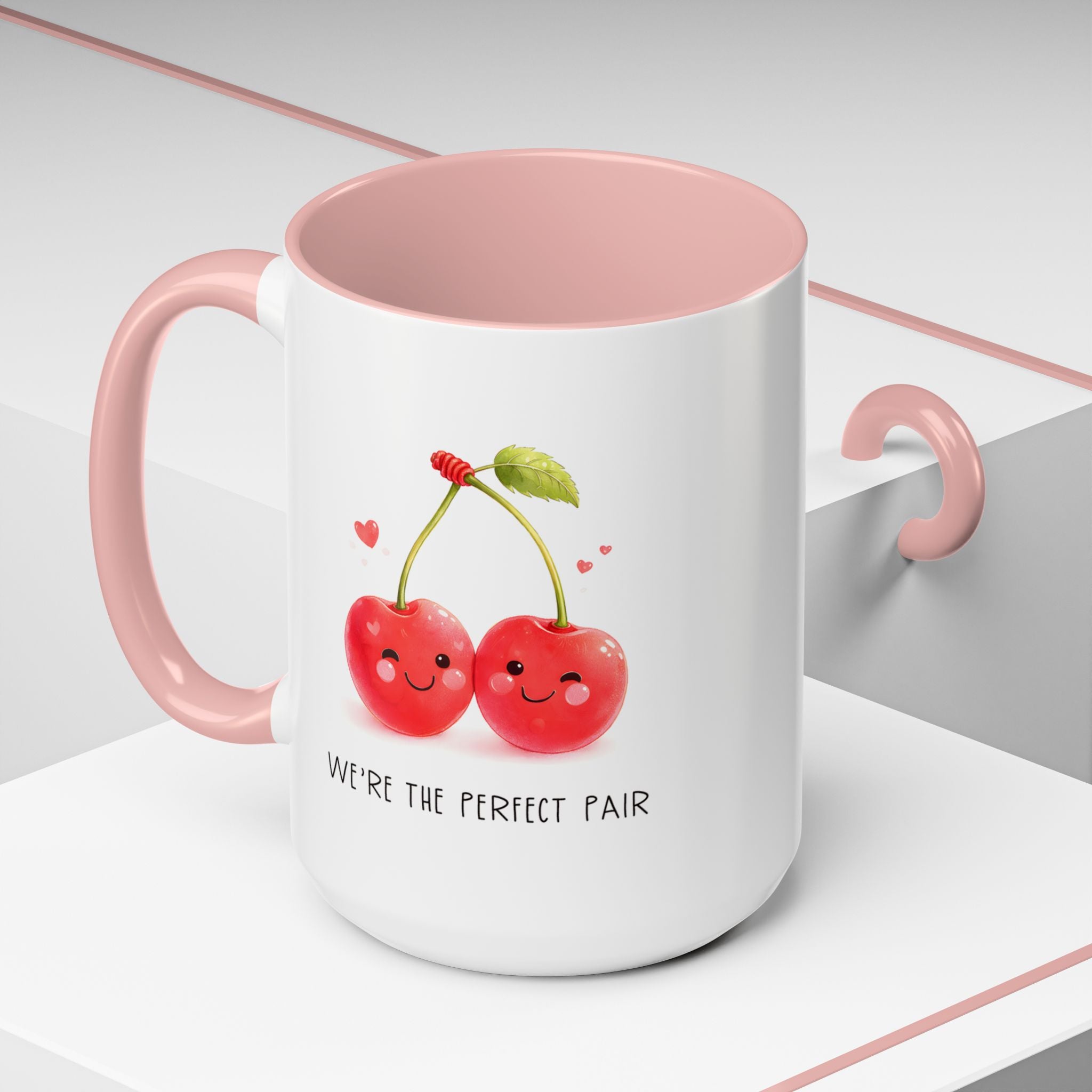 Funny Cherry Couple Ceramic Coffee Mug | Gallory Hive