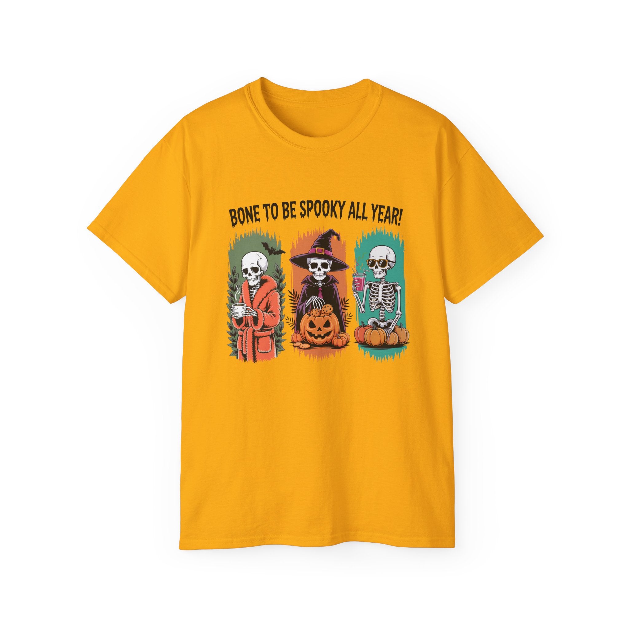 Spooky All Year Skeleton Halloween Tee