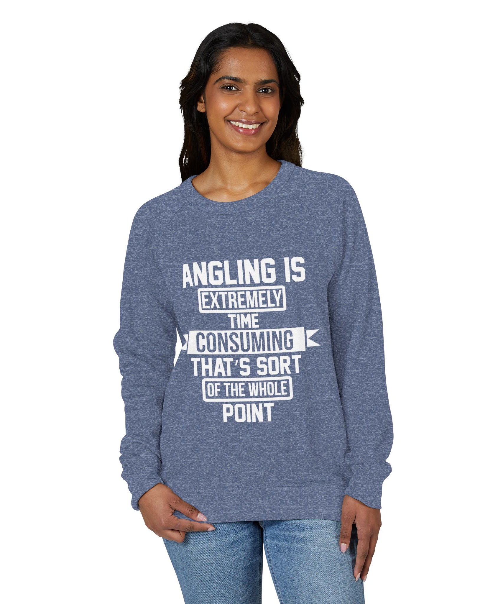 Crewneck Sweatshirt – Angling Quote for Fishers