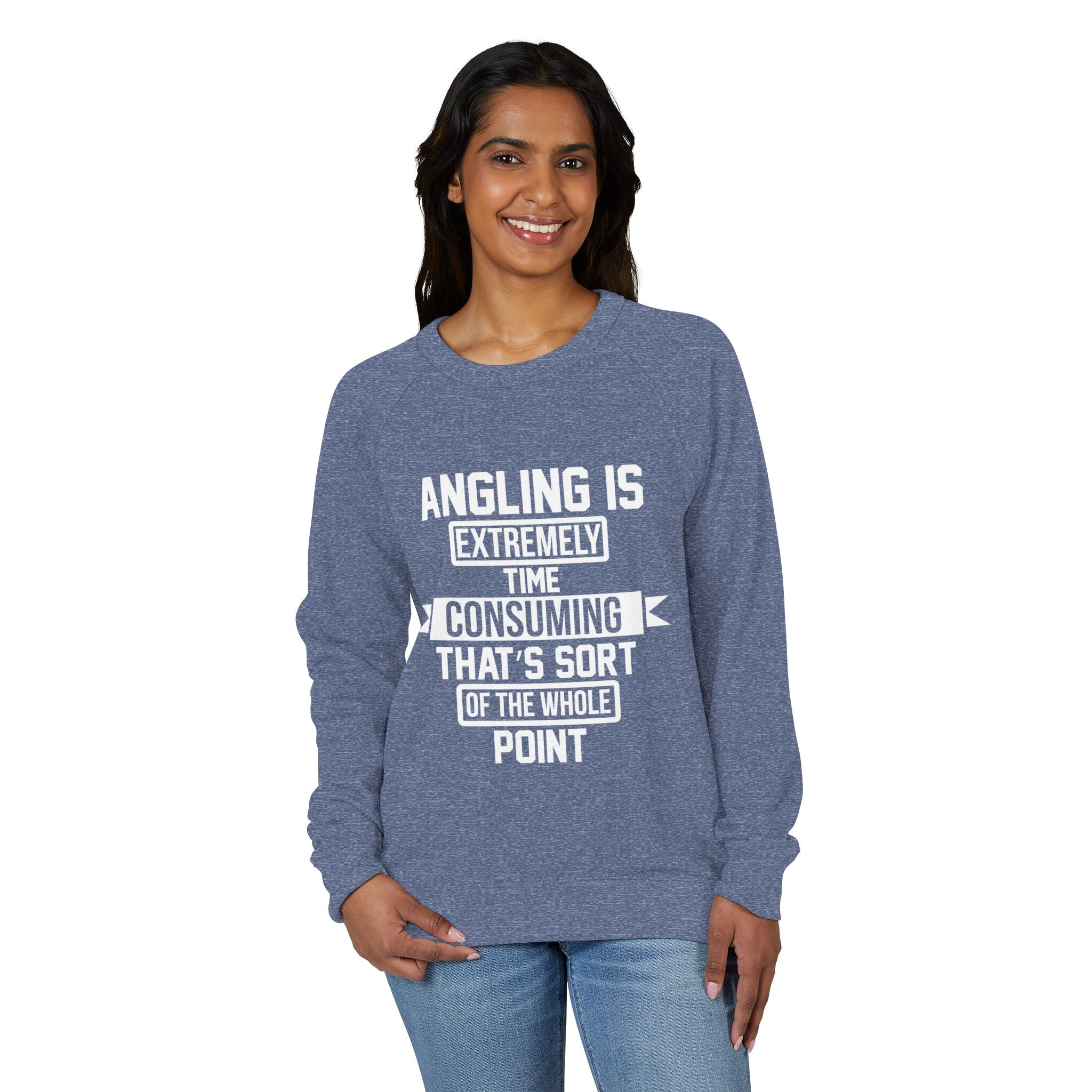 Crewneck Sweatshirt – Angling Quote for Fishers