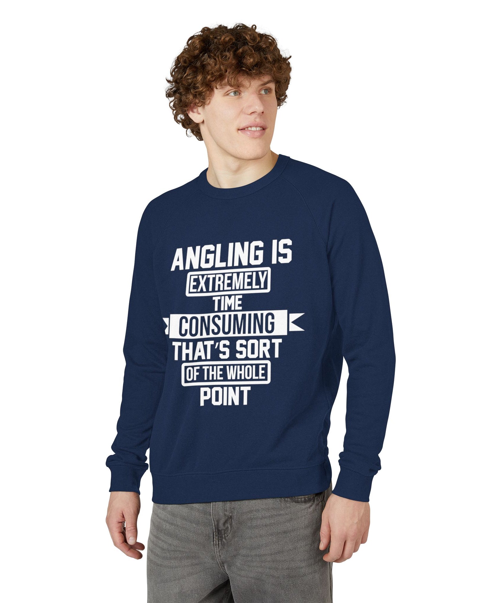 Crewneck Sweatshirt – Angling Quote for Fishers