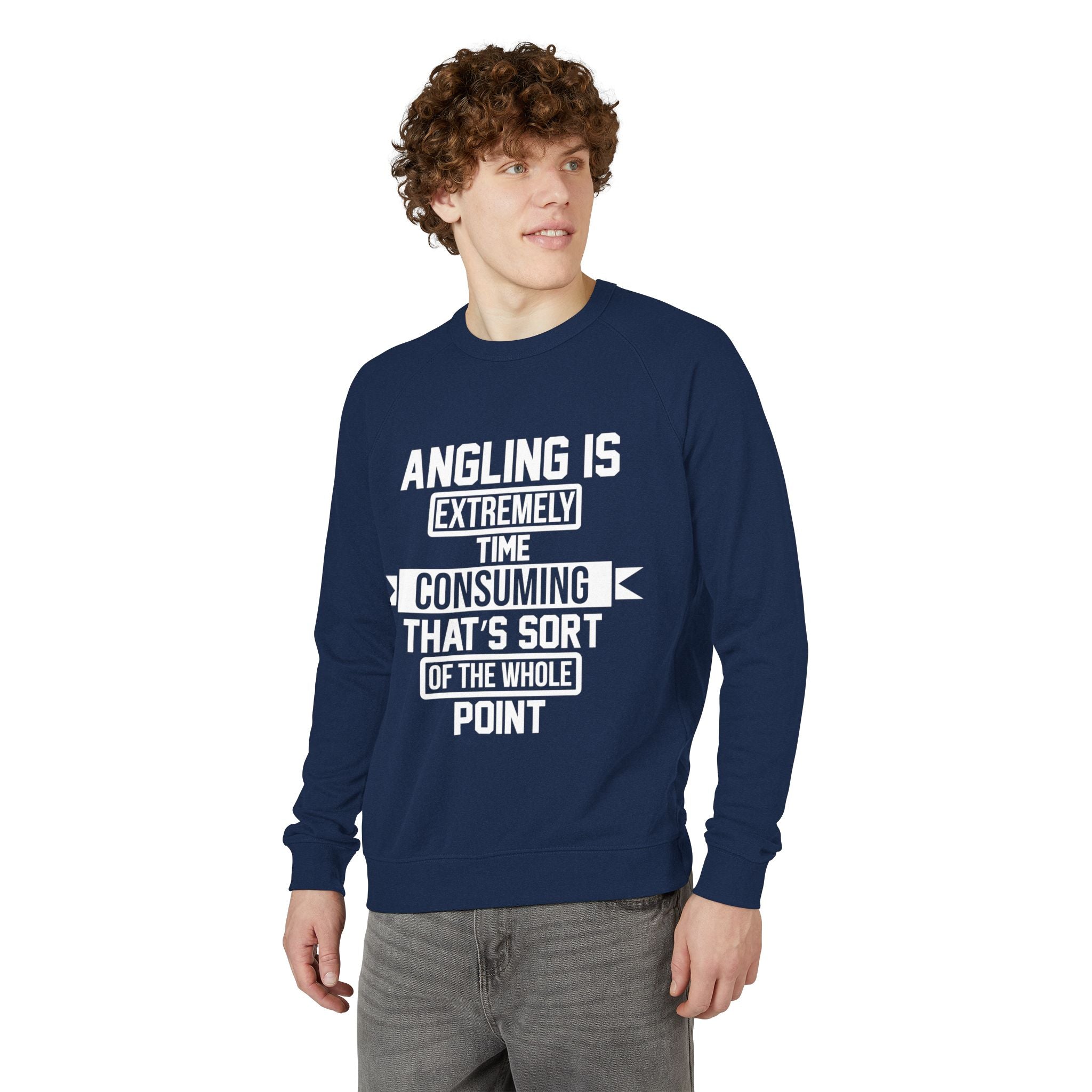Crewneck Sweatshirt – Angling Quote for Fishers