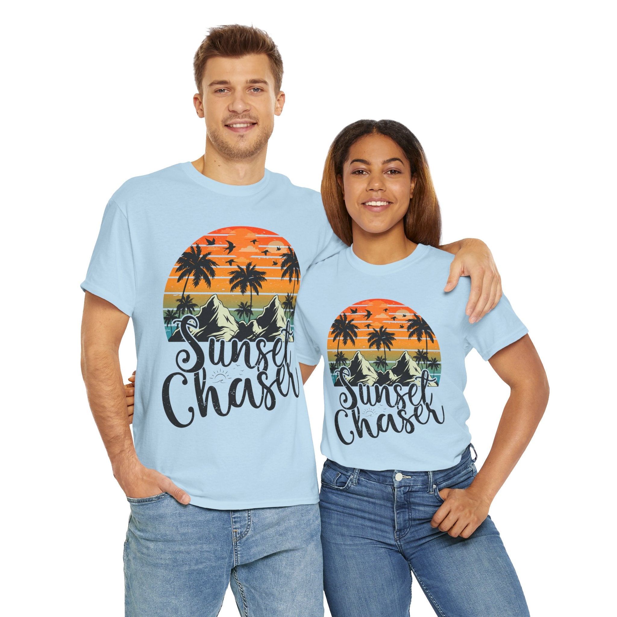 Sunset Surf Tee – Tropical & Mountain Vibes