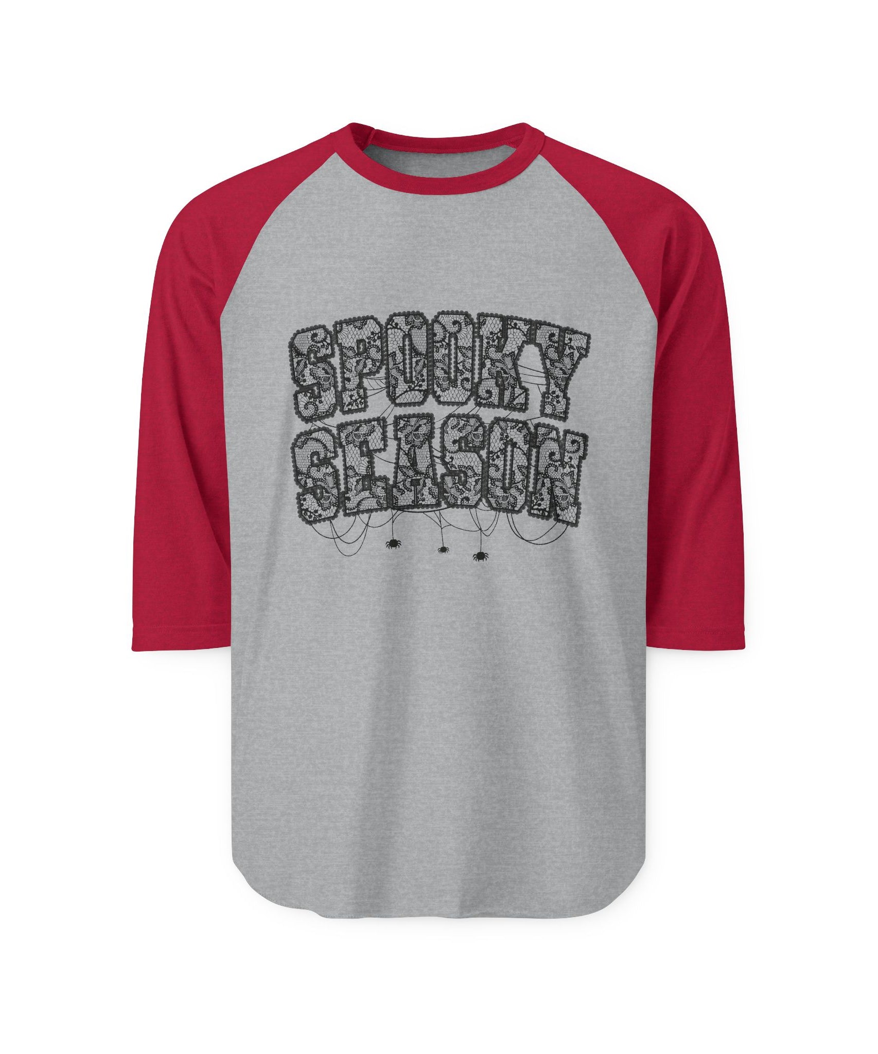 Spooky Season Unisex Raglan Shirt, Halloween Tee, Fall Fashion, Casual Wear, Gift for October Celebrations, Cozy Autumn Vibe - Gallory Hive