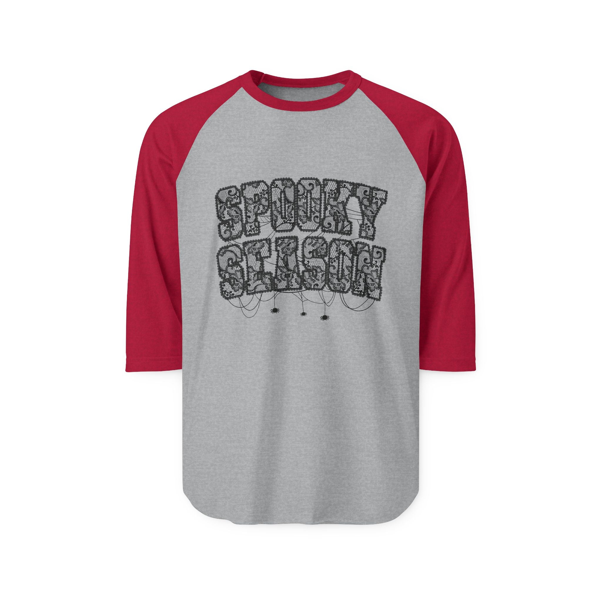 Spooky Season Unisex Raglan Shirt, Halloween Tee, Fall Fashion, Casual Wear, Gift for October Celebrations, Cozy Autumn Vibe