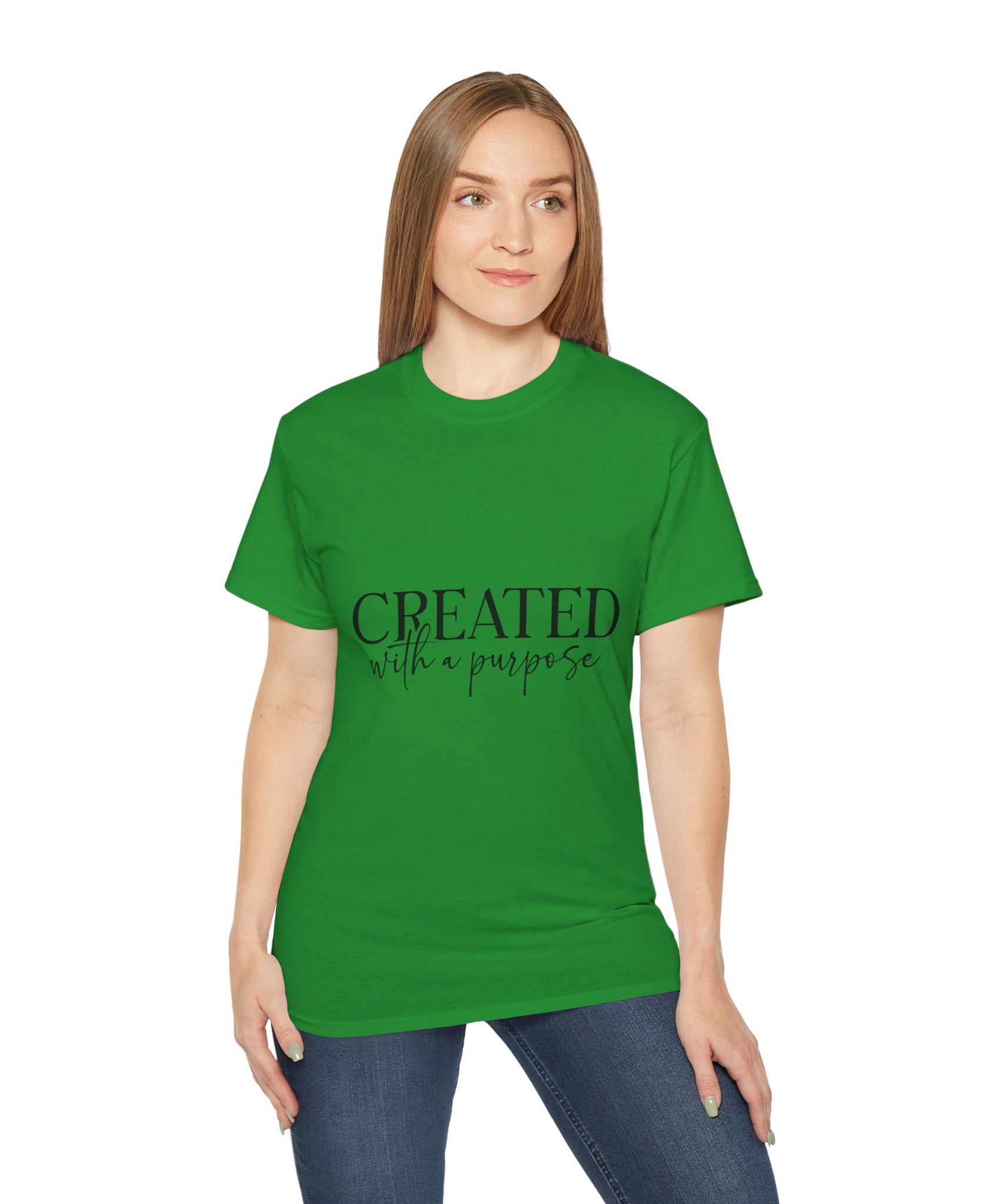 Unisex Created with a Purpose Tee - Inspirational Casual Wear, Christian T-Shirt, Motivational Gift, Faith-Based Apparel, Everyday Comfort - Gallory Hive