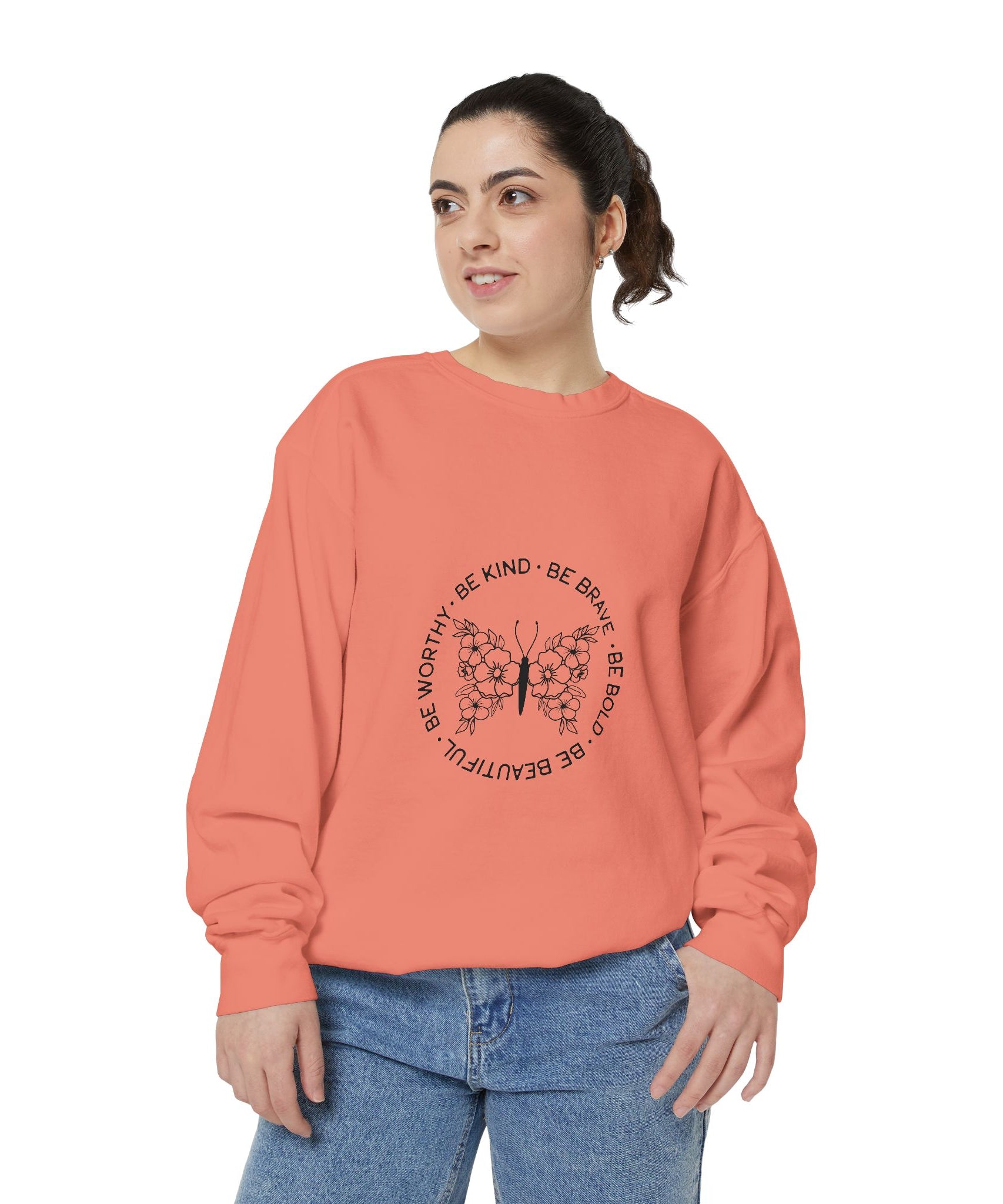 Inspirational Unisex Sweatshirt - Be Kind & Brave | Gallory Hive