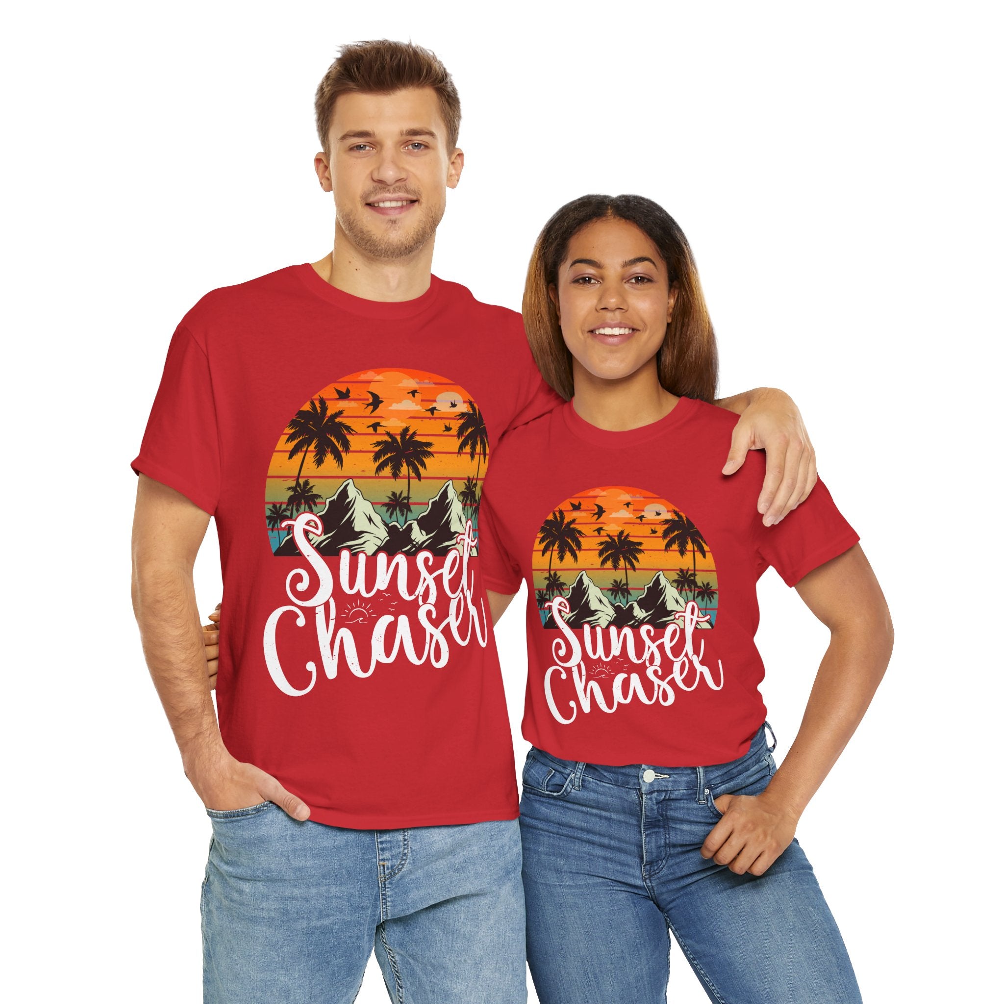 Sunset Surf Tee – Tropical & Mountain Vibes