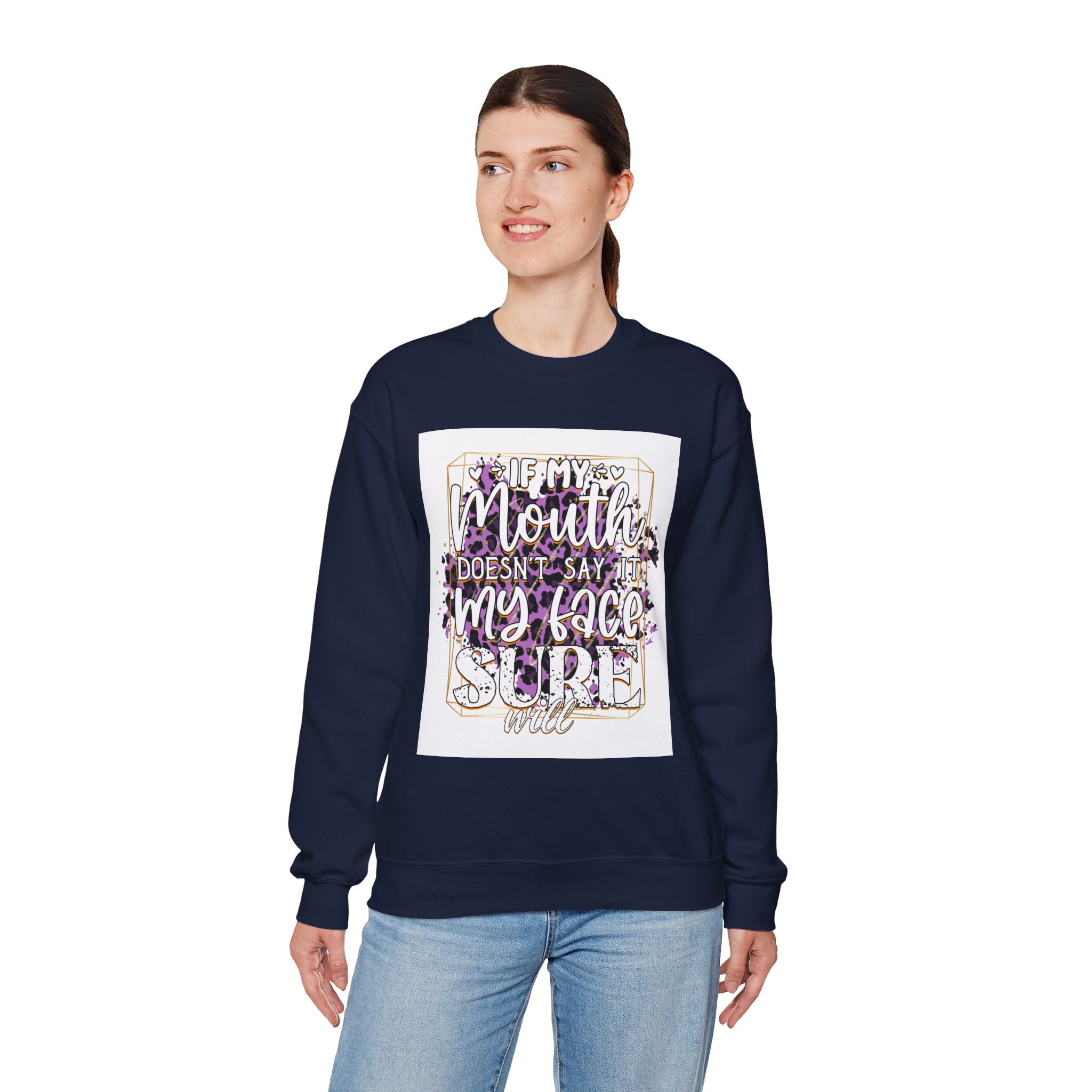 Expressive Crewneck Sweatshirt - Casual Humor Apparel, Gift for Friends, Family - Gallory Hive