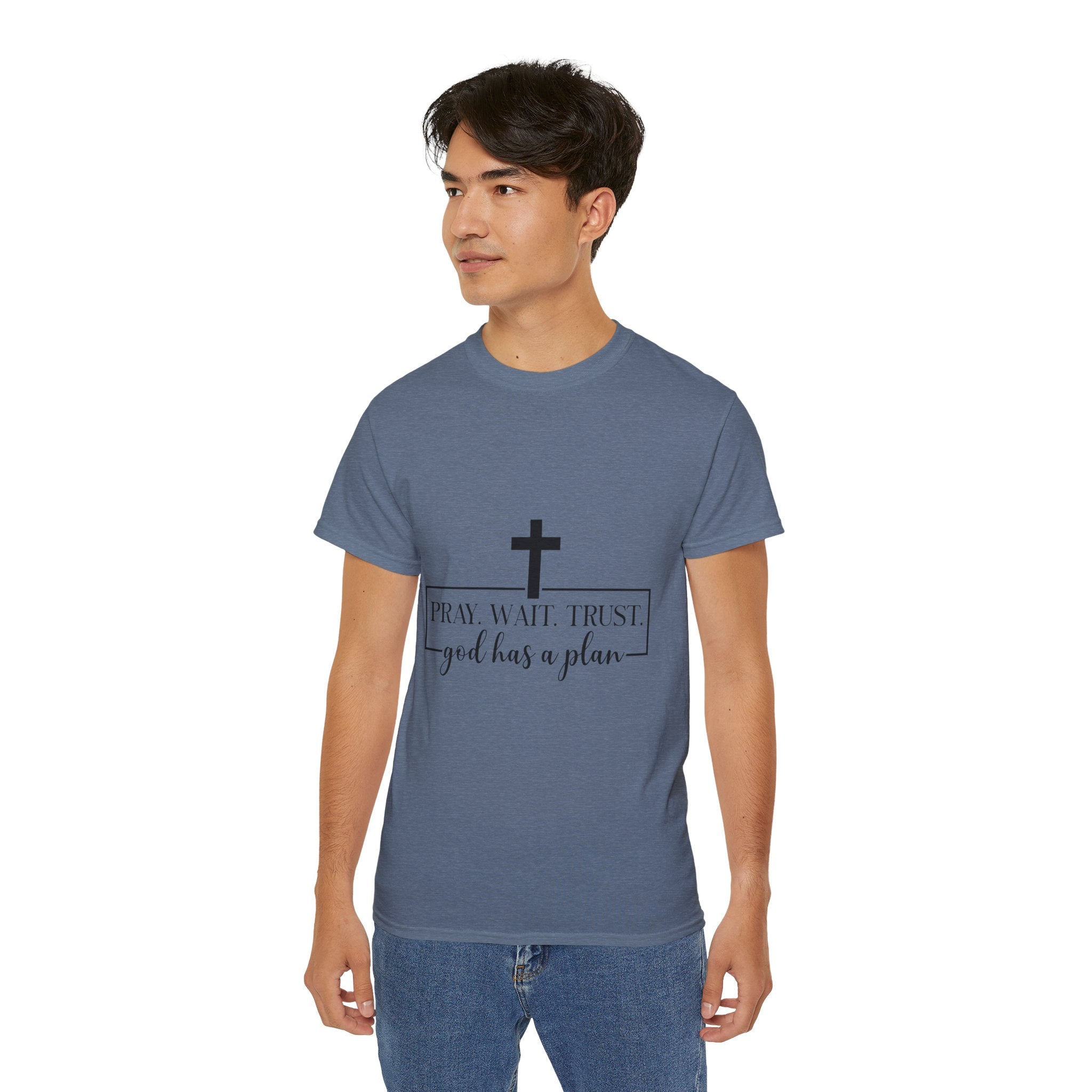 Unisex God has a plan Tee - Inspirational Casual Wear, Christian T-Shirt, Motivational Gift, Faith-Based Apparel, Everyday Comfort