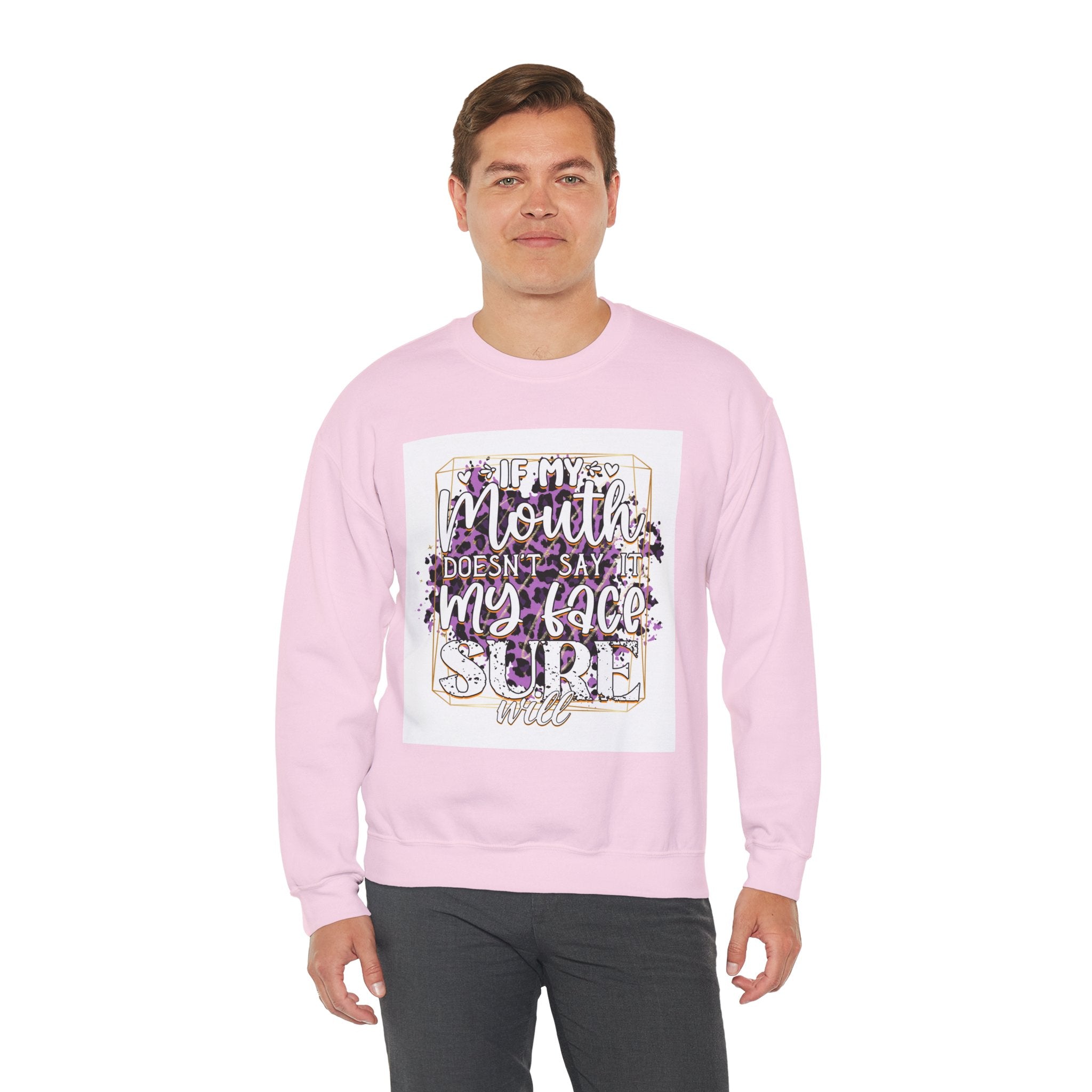 Expressive Crewneck Sweatshirt - Casual Humor Apparel, Gift for Friends, Family