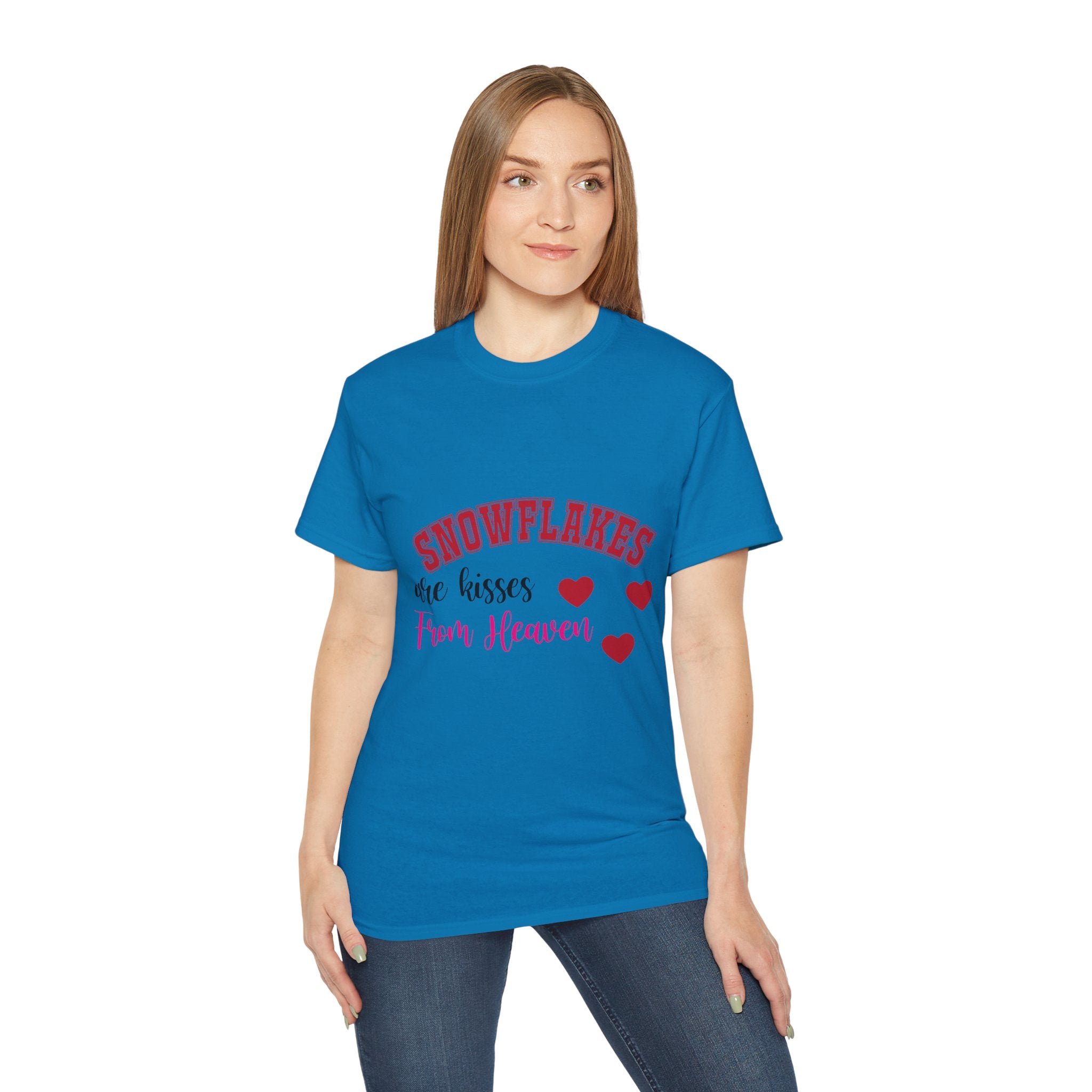 Snowflakes & Hearts Christmas T-Shirt | Gallory Hive