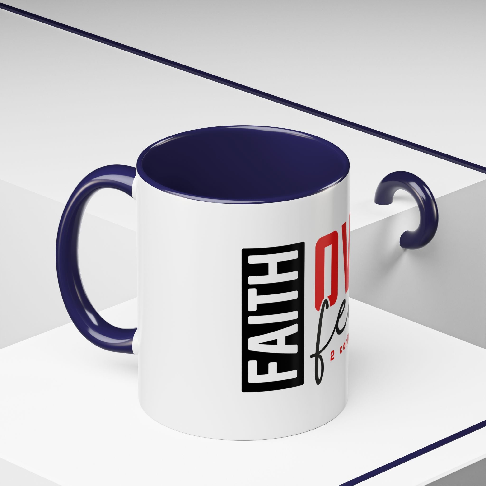 Faith Scripture Accent Coffee Mug | Gallory Hive