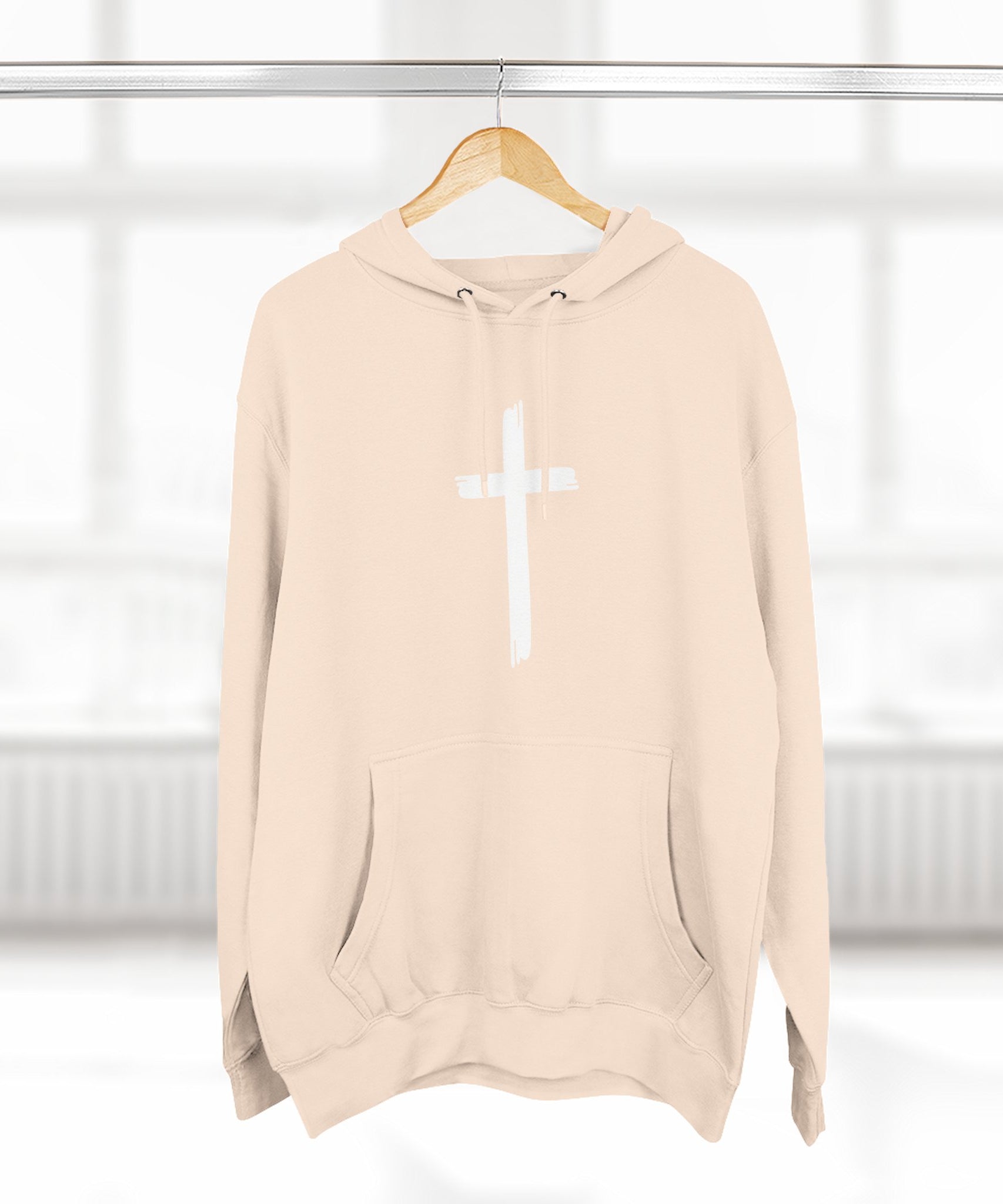 Faith-Inspired Fleece Hoodie, Comfortable Hoodie, Spiritual Gift, Cross Design, Inspirational Fashion, Cozy & Stylish - Gallory Hive