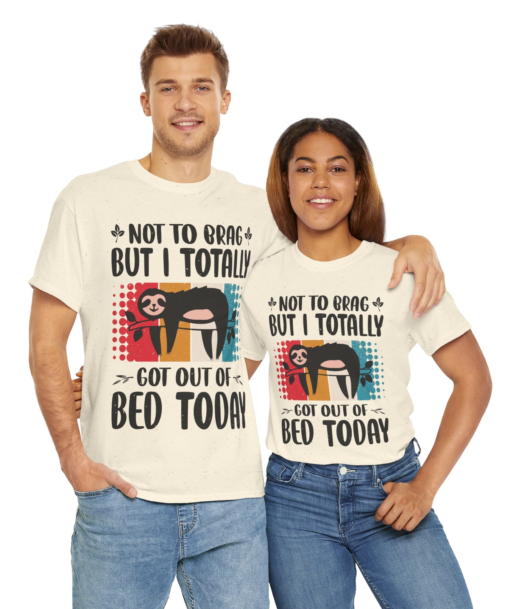 Vintage Got Out of Bed Sloth T-Shirt