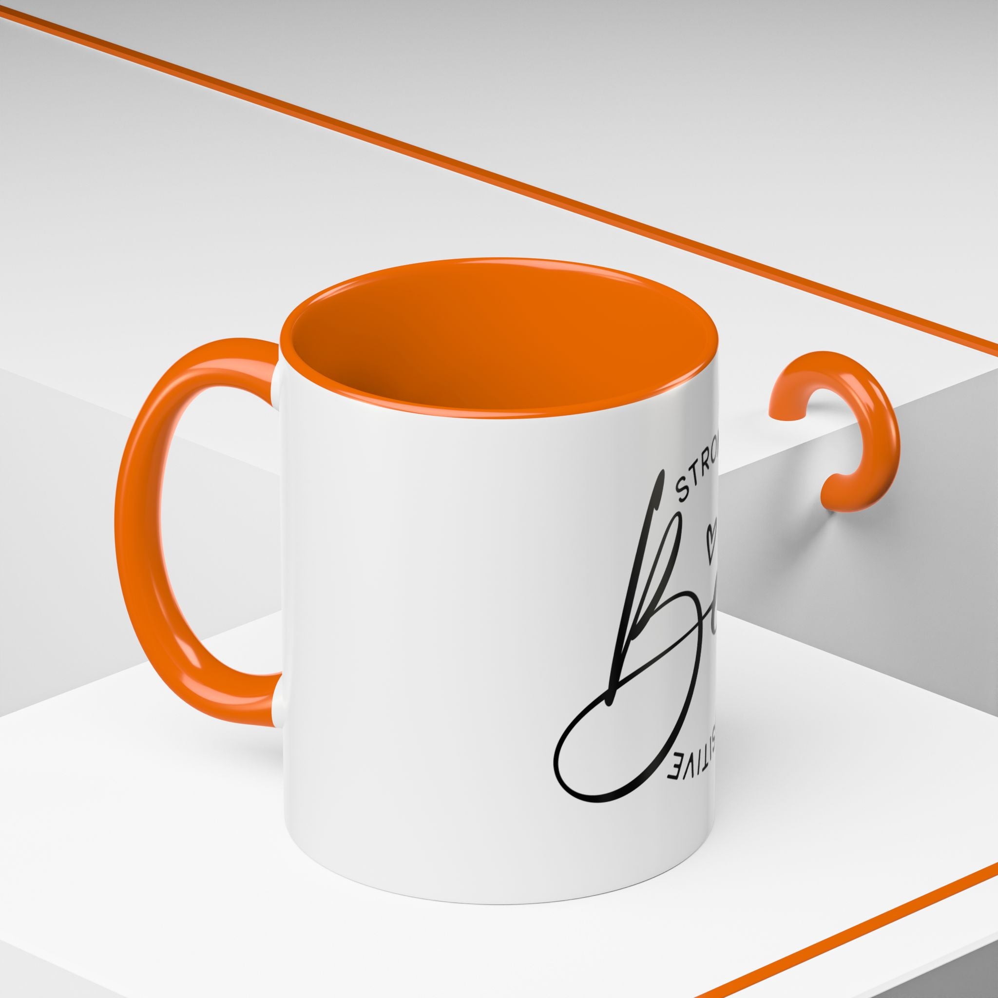 Inspirational Coffee Mug | Be Strong, Confident, Positive | Gift for Women, Motivational Drinkware, Self-Care, Encouragement