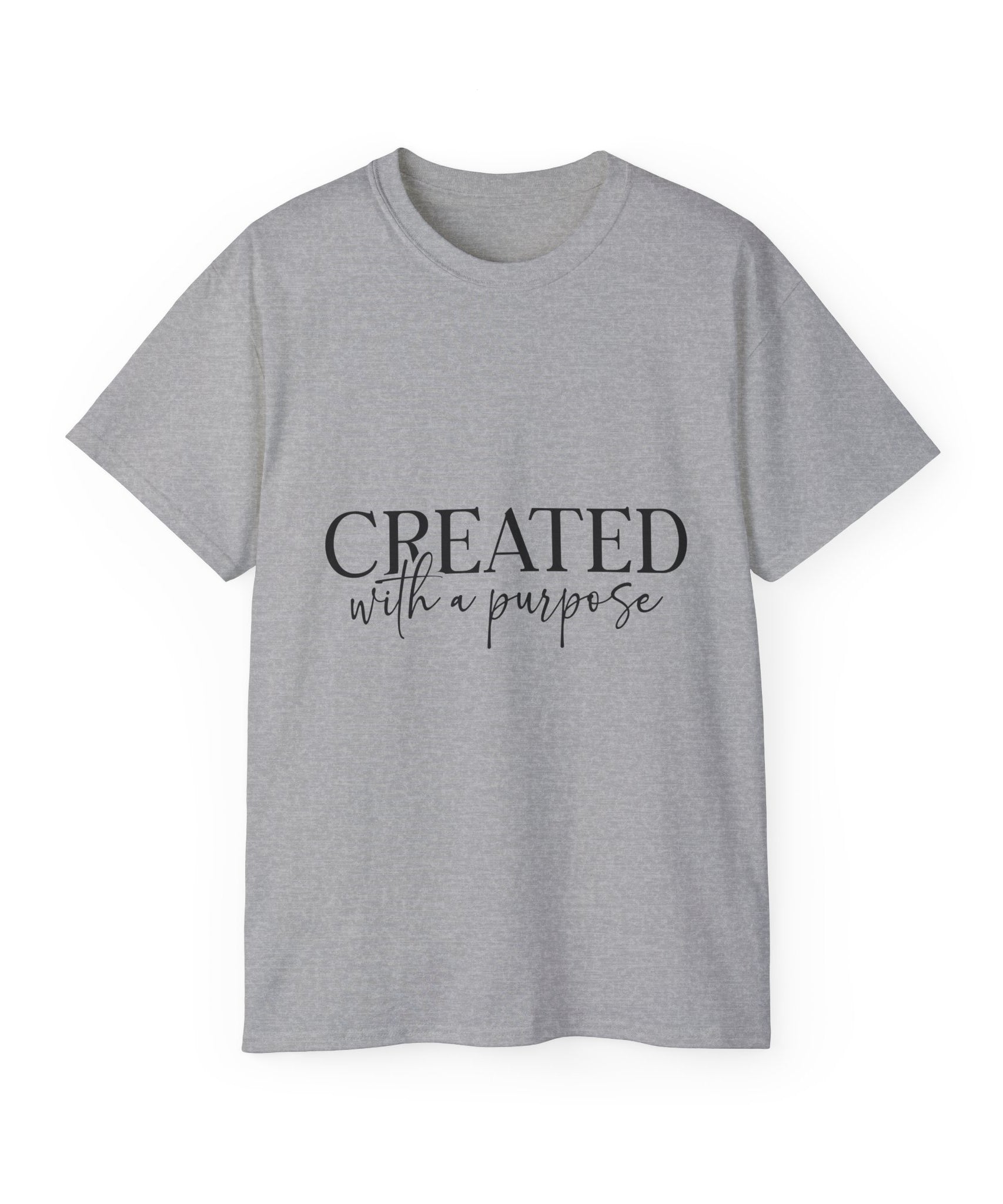 Unisex Created with a Purpose Tee - Inspirational Casual Wear, Christian T-Shirt, Motivational Gift, Faith-Based Apparel, Everyday Comfort - Gallory Hive