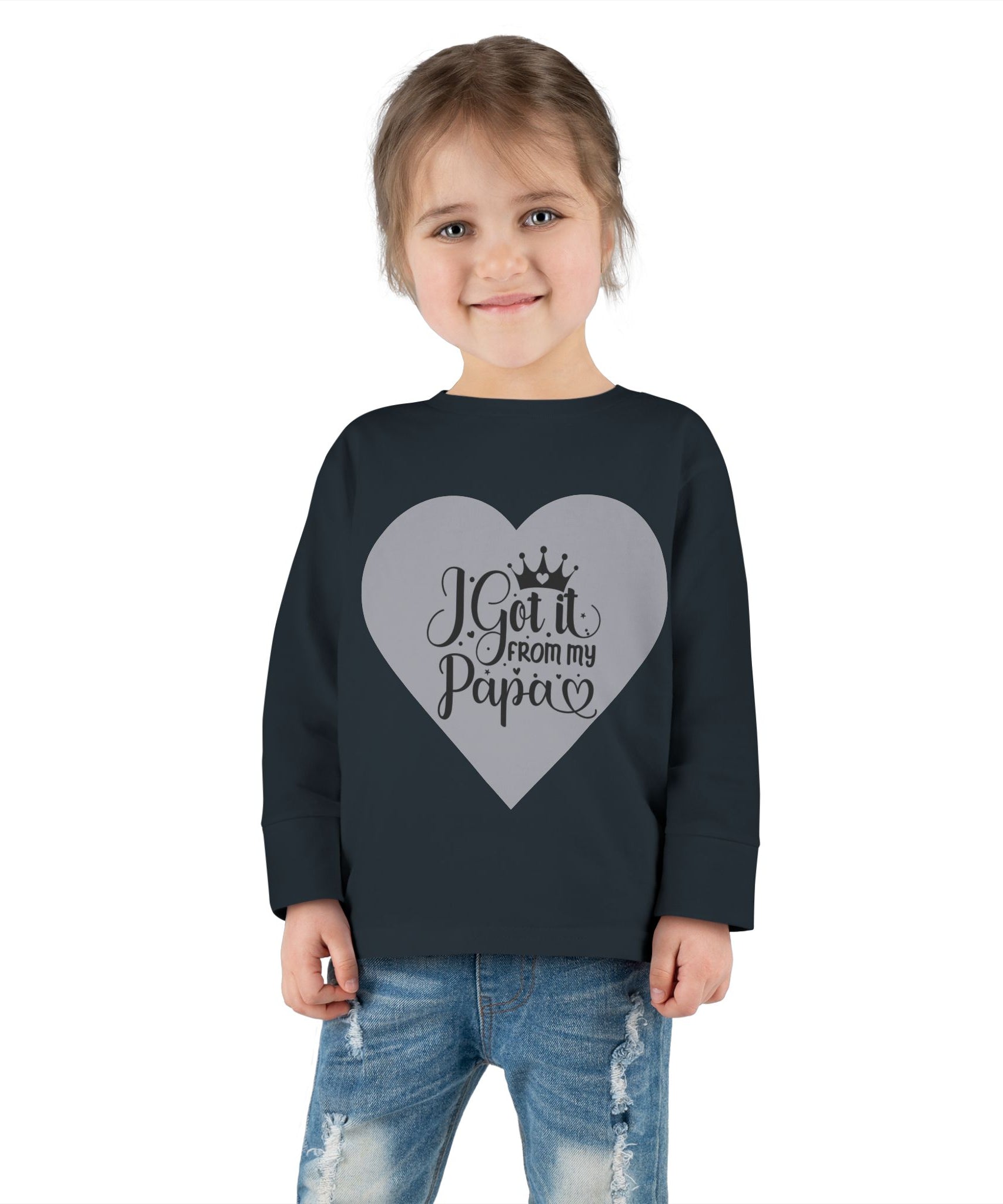 Toddler Long Sleeve Tee - Cute Gift for Dads, Family Celebrations, Birthday Party - Gallory Hive