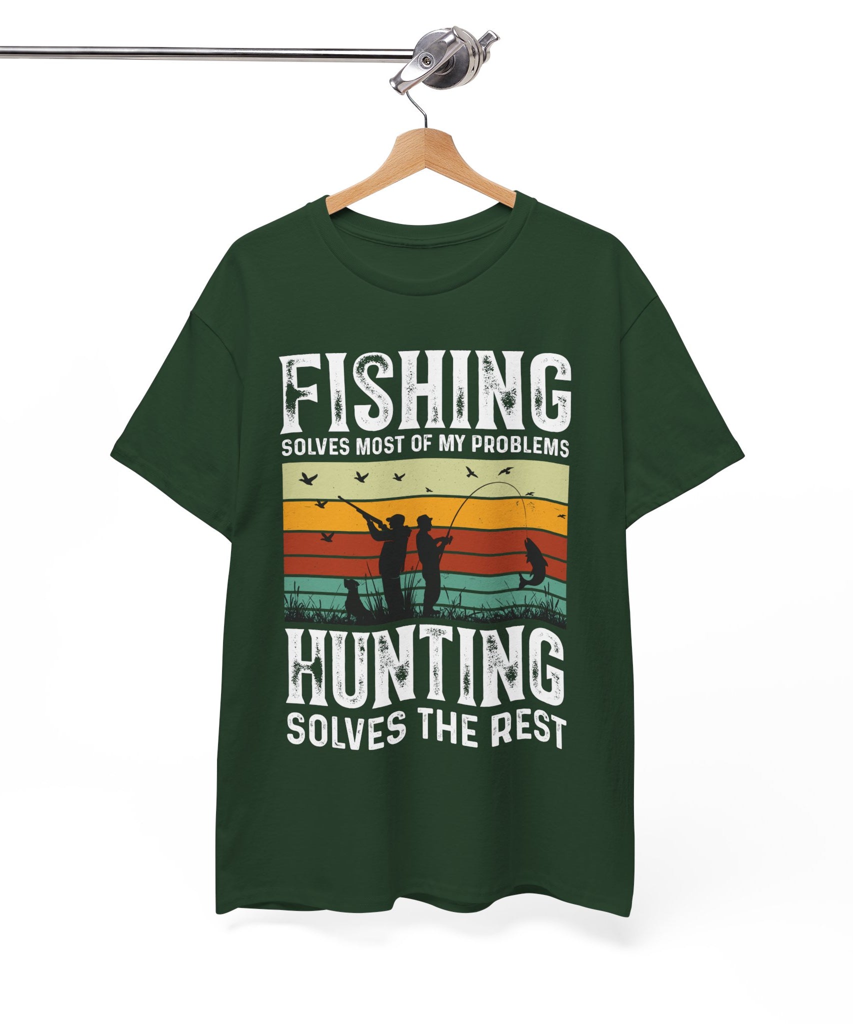 Funny Hunt and Fish Shirt for Men