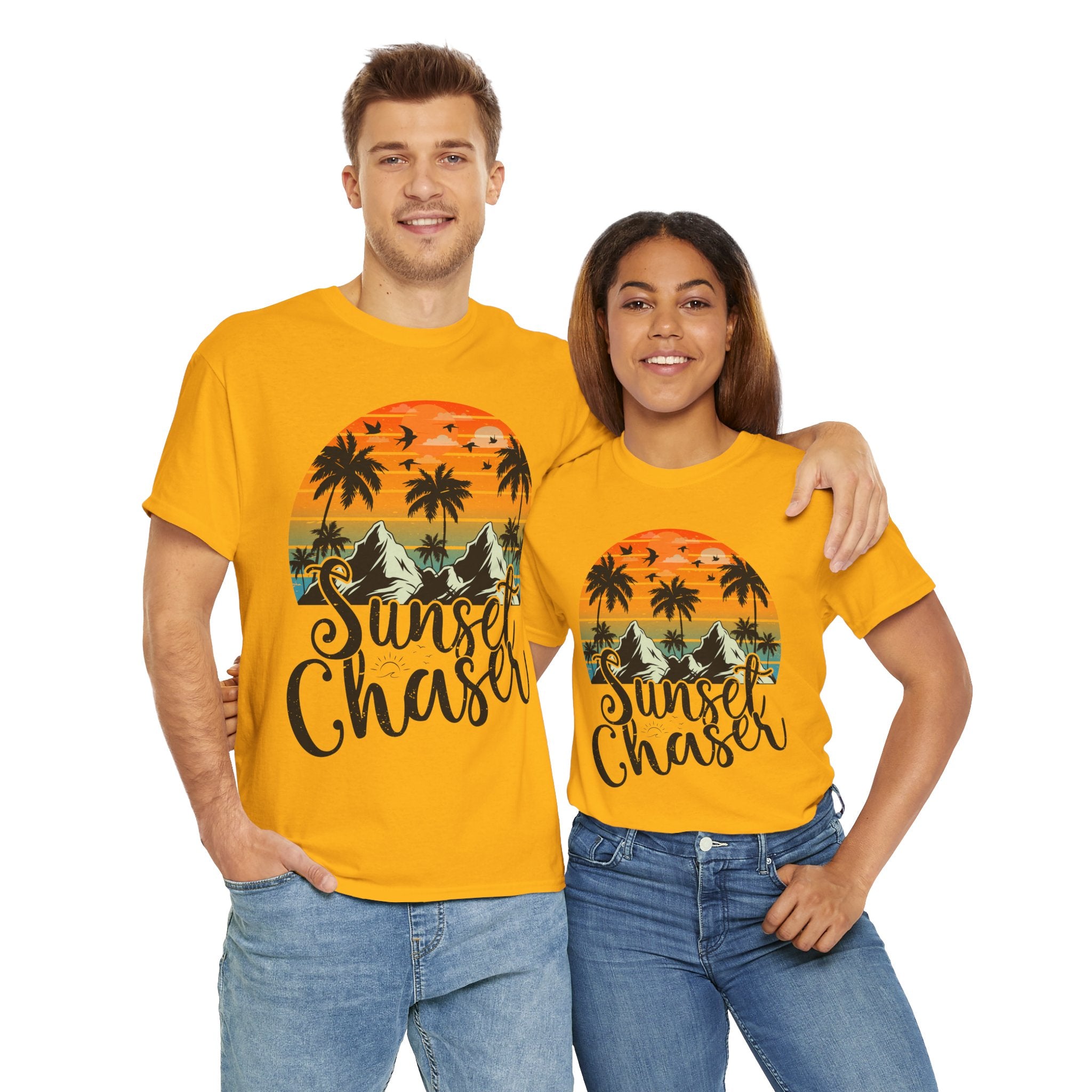 Sunset Surf Tee – Tropical & Mountain Vibes