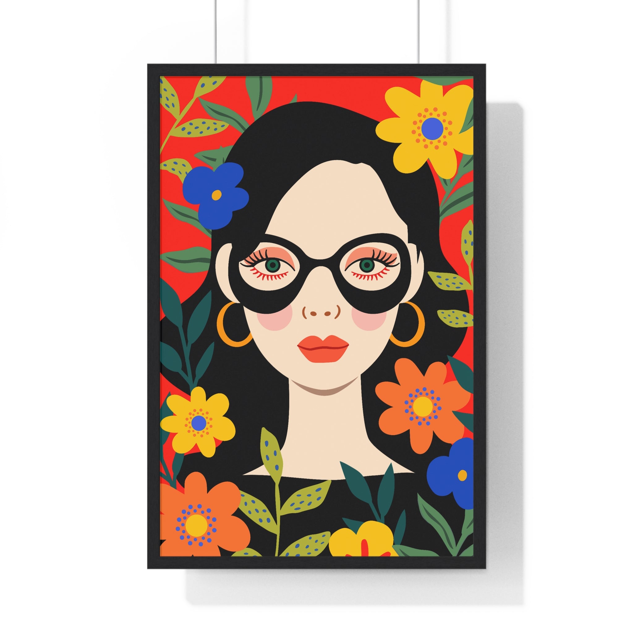 Botanical Portrait Wall Art – Premium Framed Print | Gallory Hive