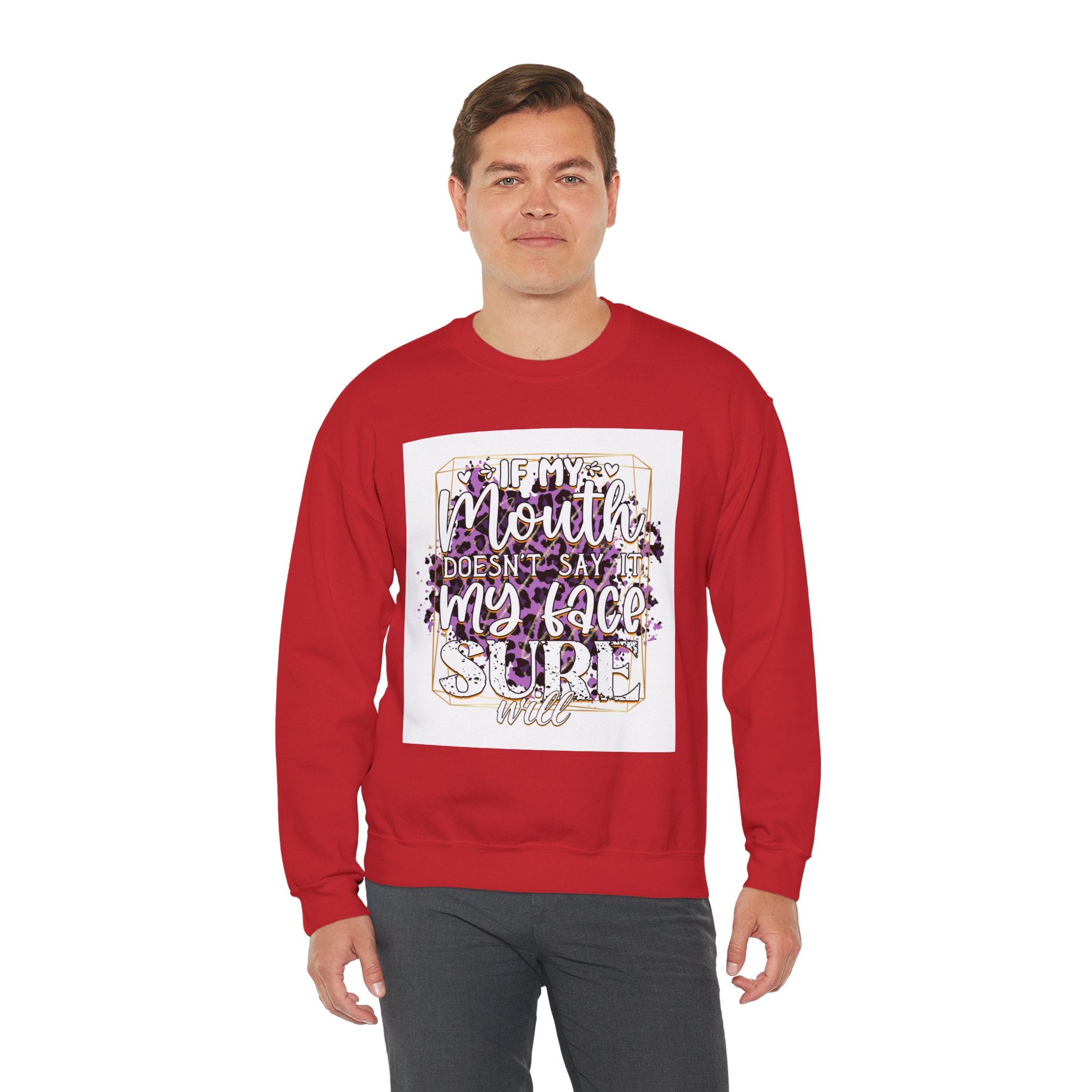 Expressive Crewneck Sweatshirt - Casual Humor Apparel, Gift for Friends, Family