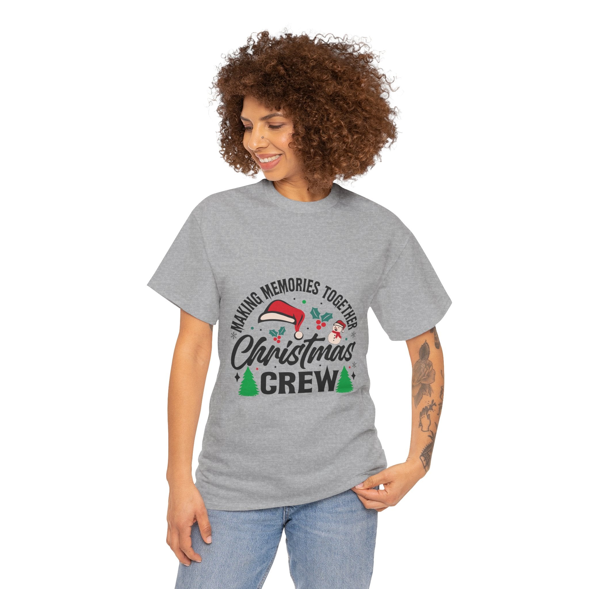 Santa Hat Snowman Xmas Trees Cute Tee | Gallory Hive