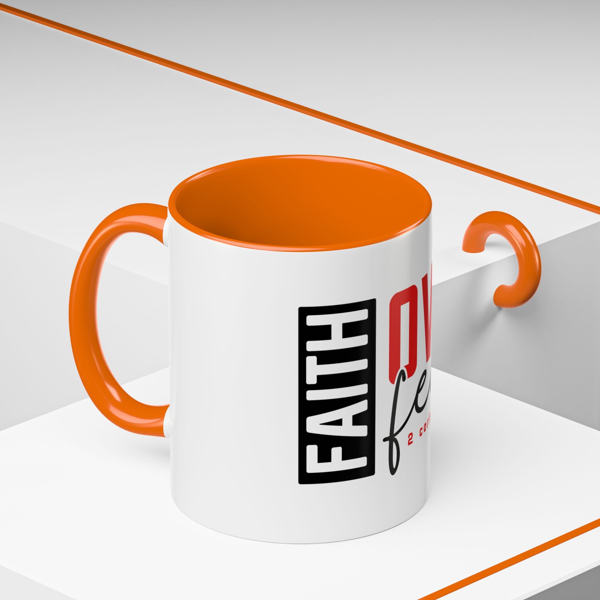 Faith Scripture Accent Coffee Mug | Gallory Hive