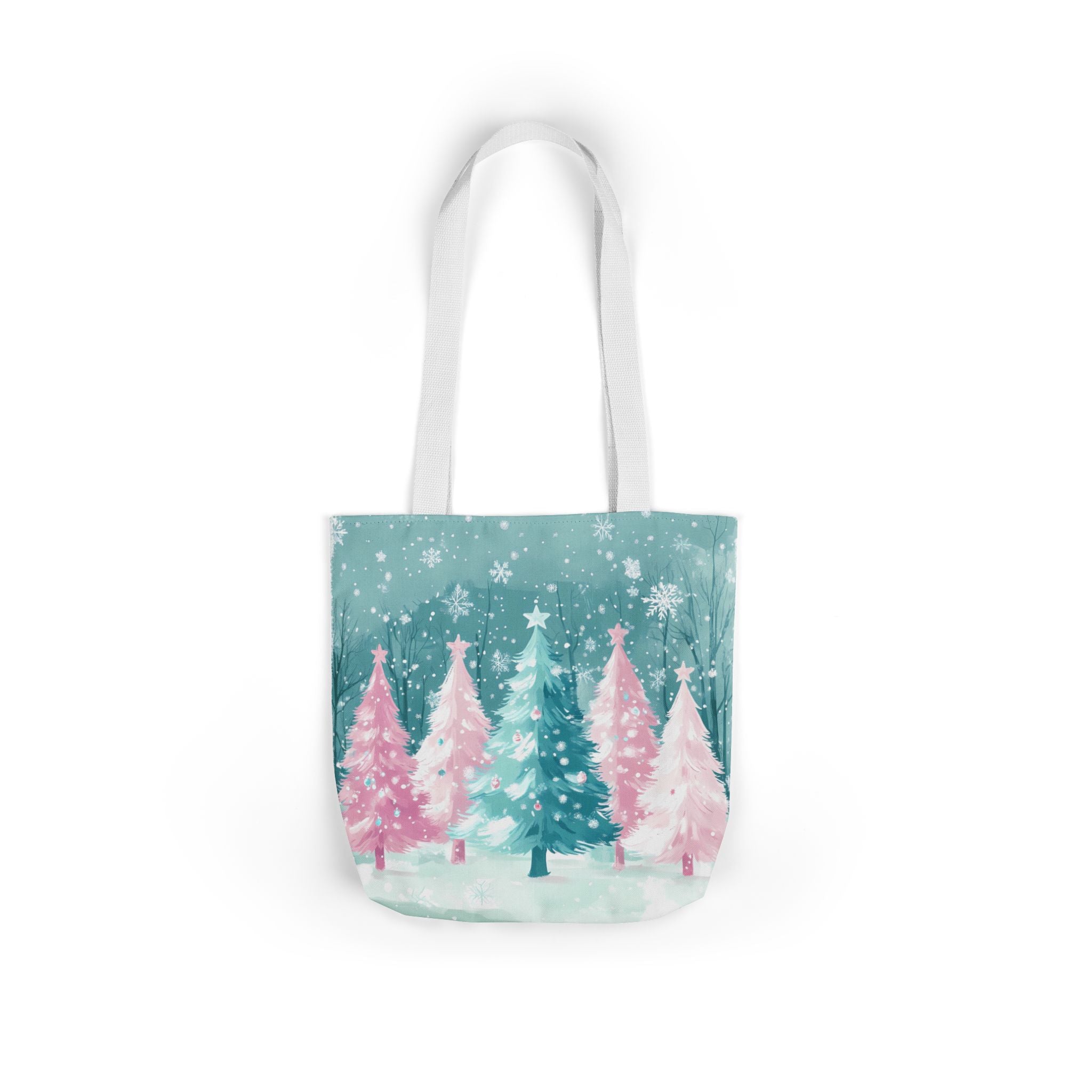 Winter Palm Trees Canvas Polyester Tote Bag