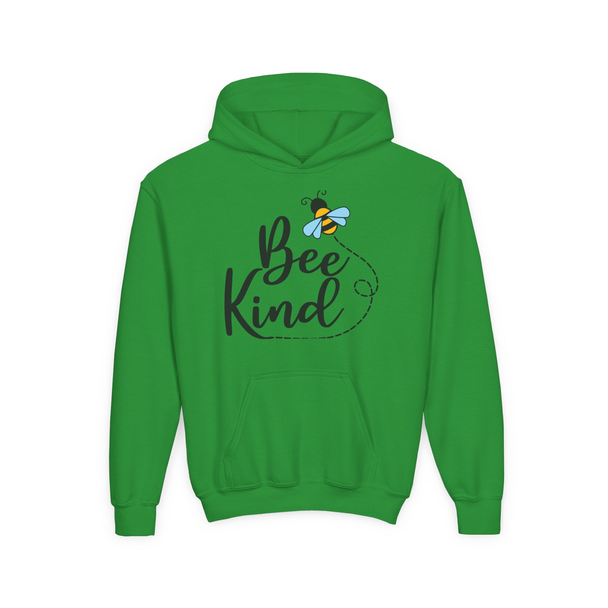 Bee Kind Youth Hooded Sweatshirt - Inspirational Nature Lover Apparel