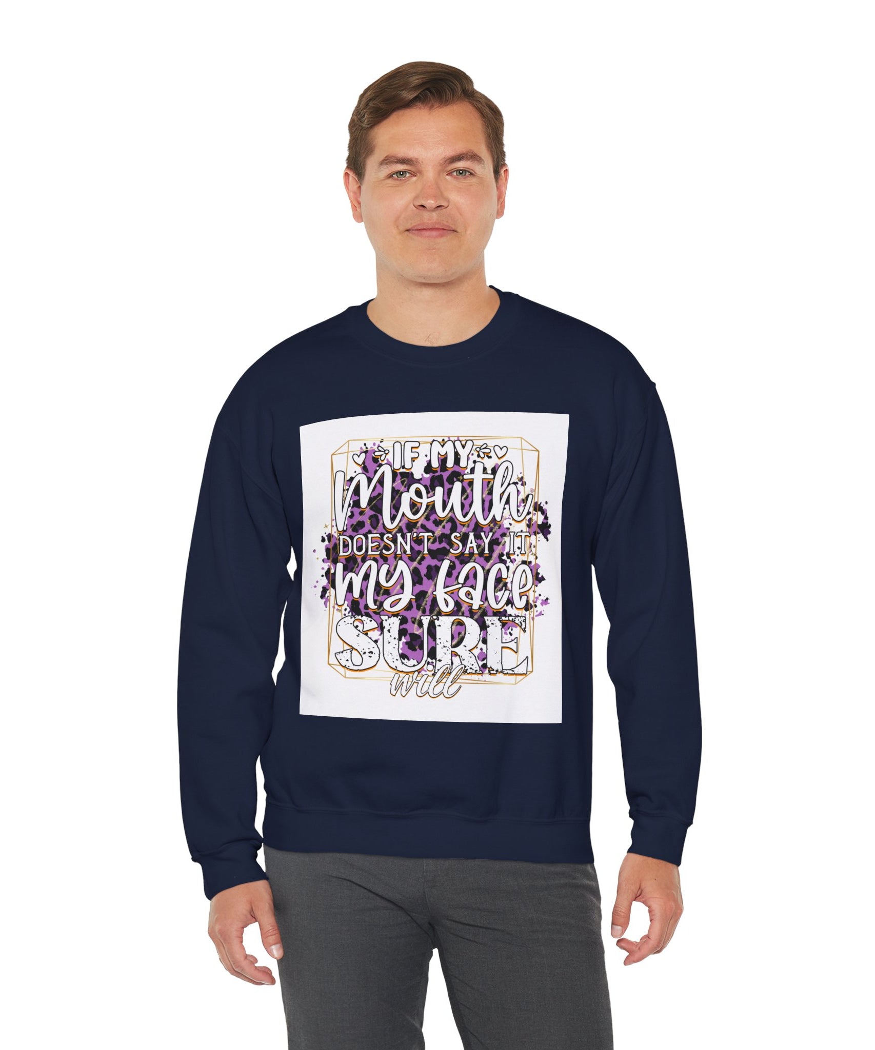 Expressive Crewneck Sweatshirt - Casual Humor Apparel, Gift for Friends, Family - Gallory Hive