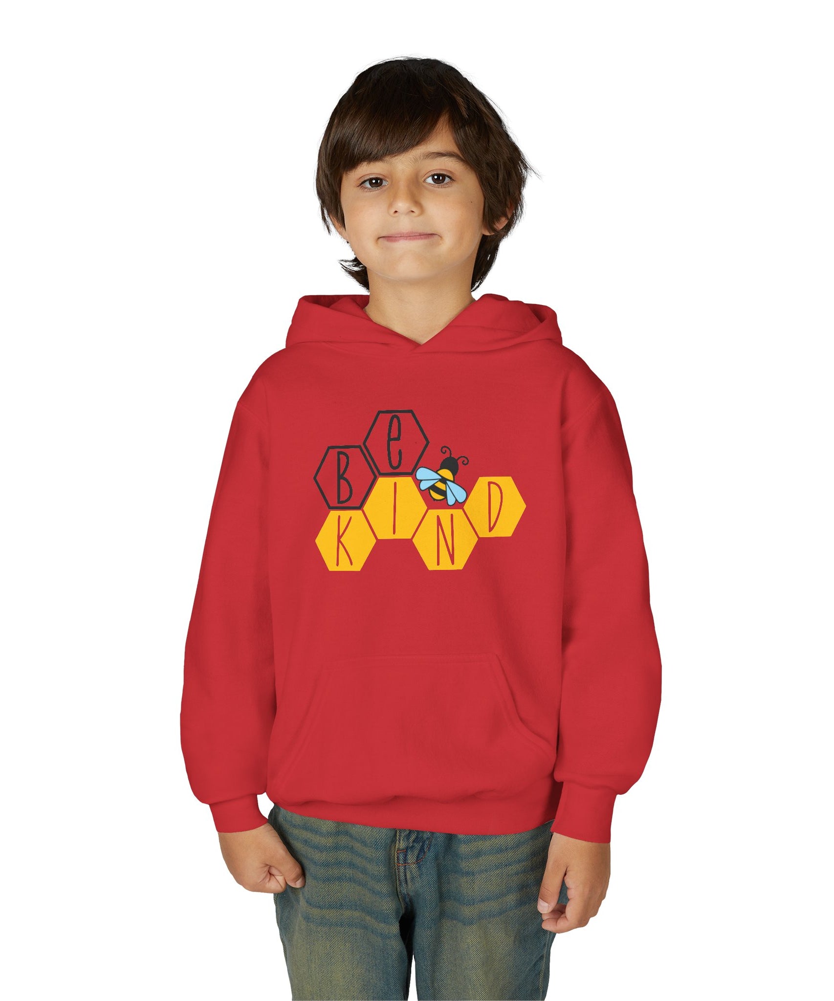Unisex Kids Hoodie – Bee Kind & Cozy