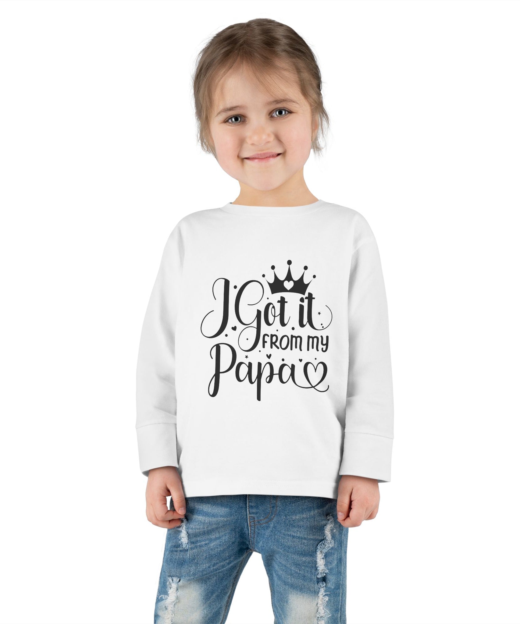 Toddler Long Sleeve Tee - Cute Gift for Dads, Family Celebrations, Birthday Party - Gallory Hive
