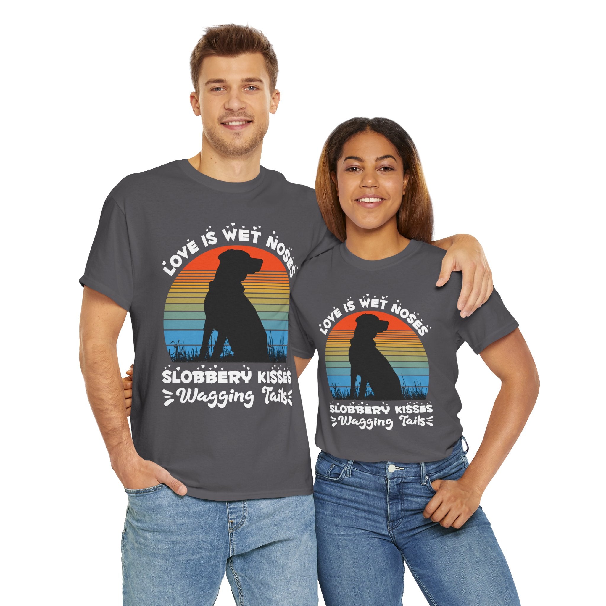 Funny Dog Lover Graphic Tee - Wet Noses