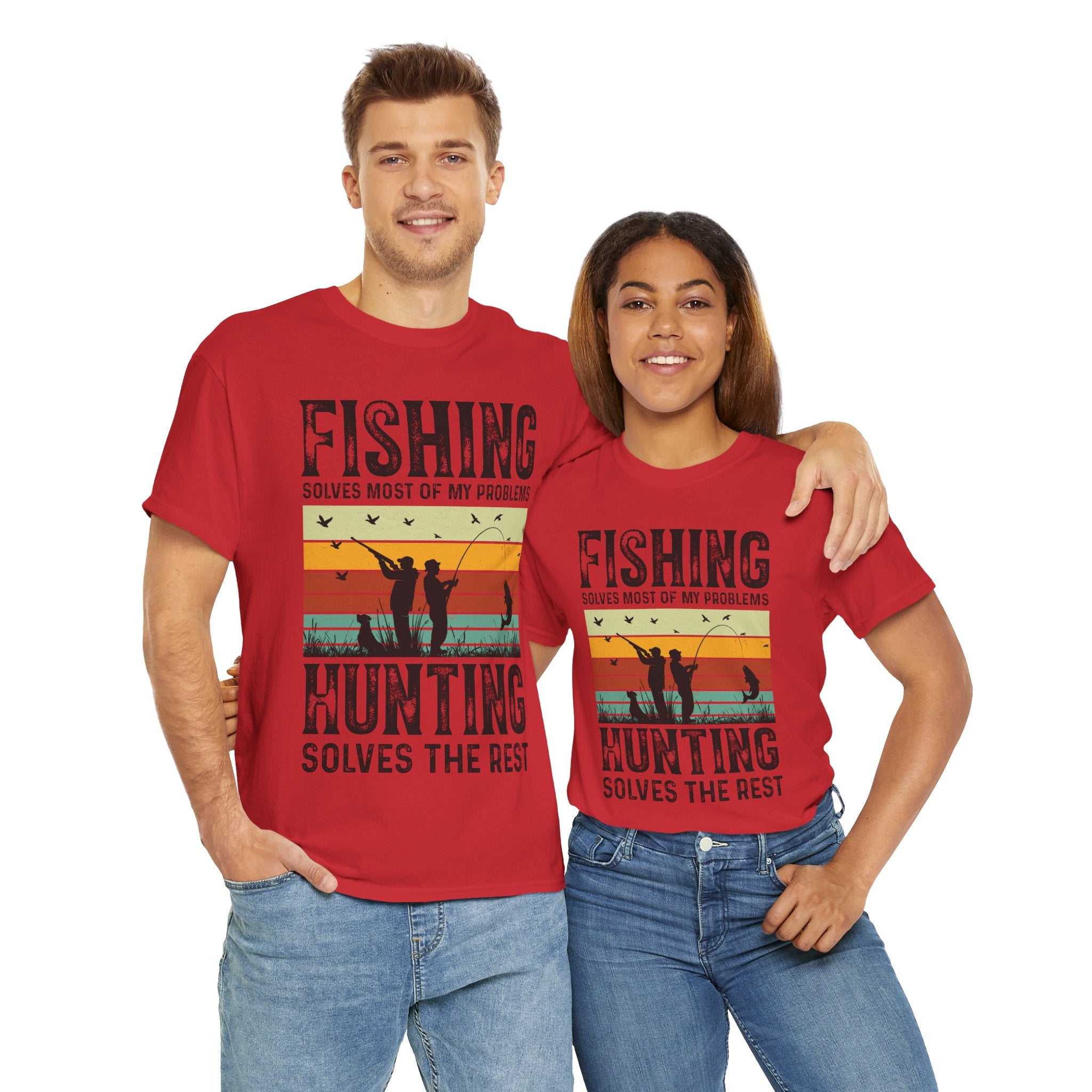 Funny Hunt and Fish Shirt for Men
