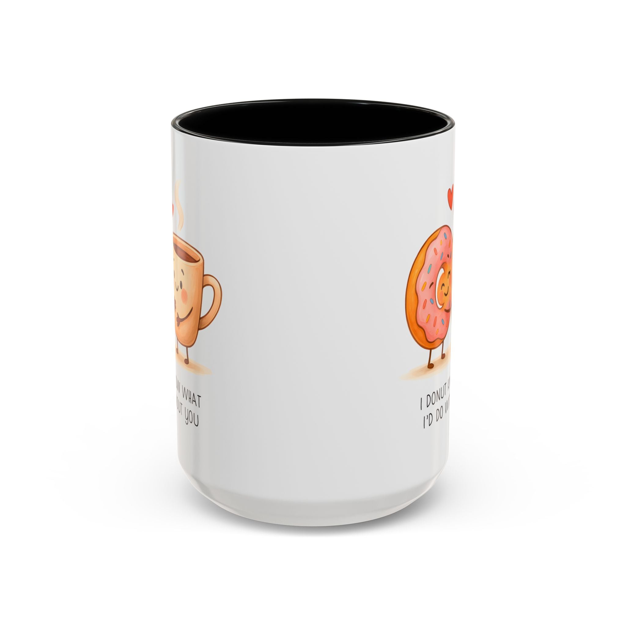 Cute Donut and Coffee Love Ceramic Mug | Gallory Hive