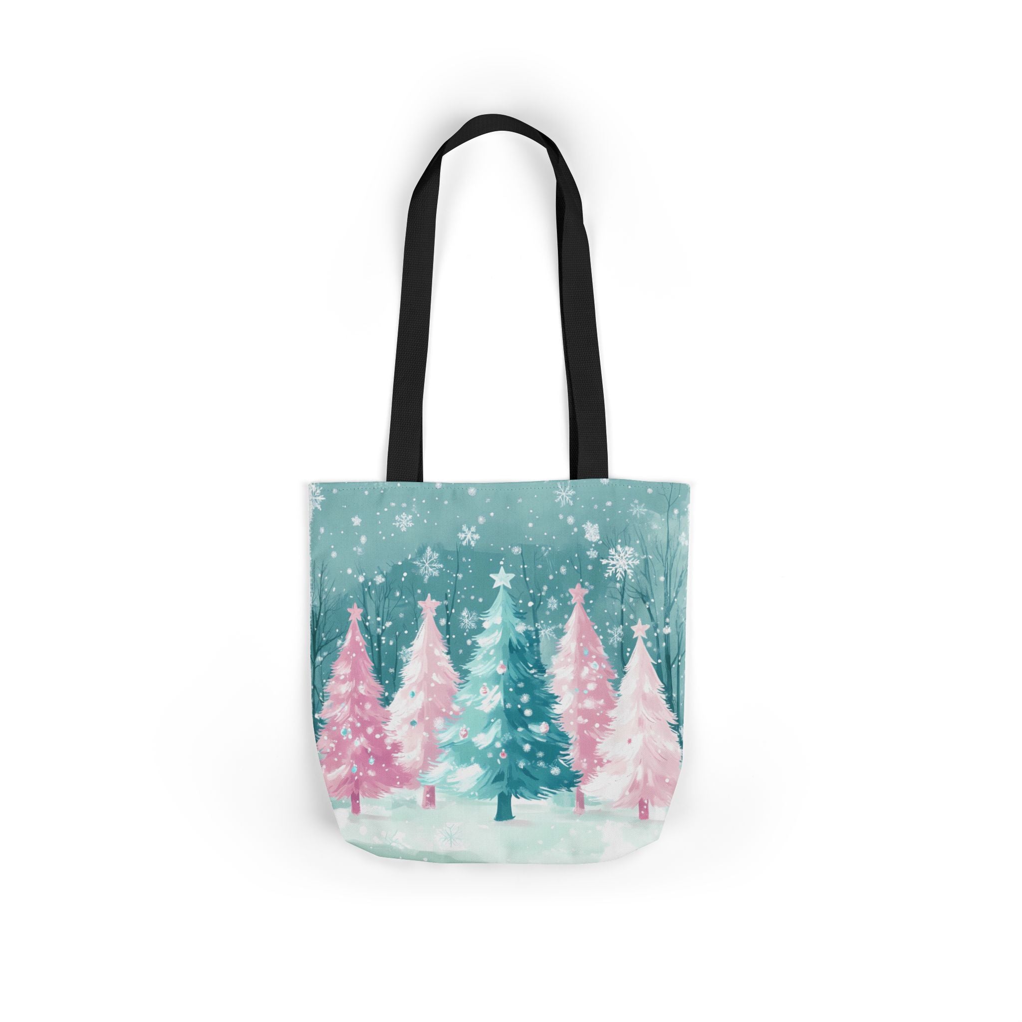 Winter Palm Trees Canvas Polyester Tote Bag