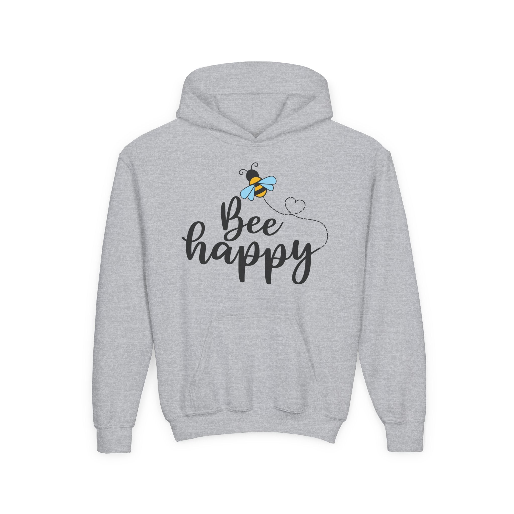 Bee Loved Unisex Kid's Hoodie – Whimsical Heart Trail Design