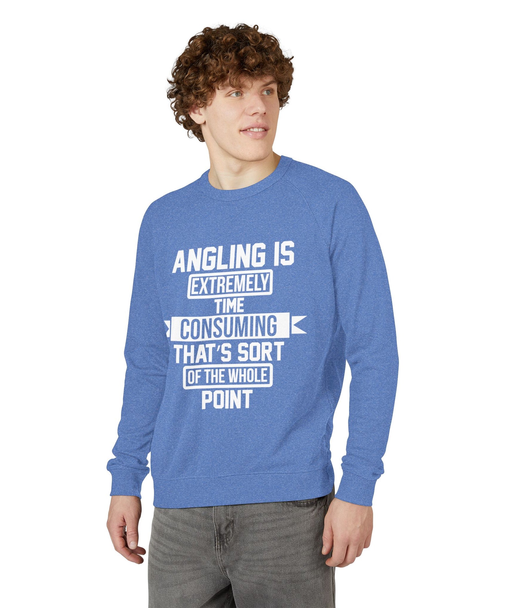 Crewneck Sweatshirt – Angling Quote for Fishers