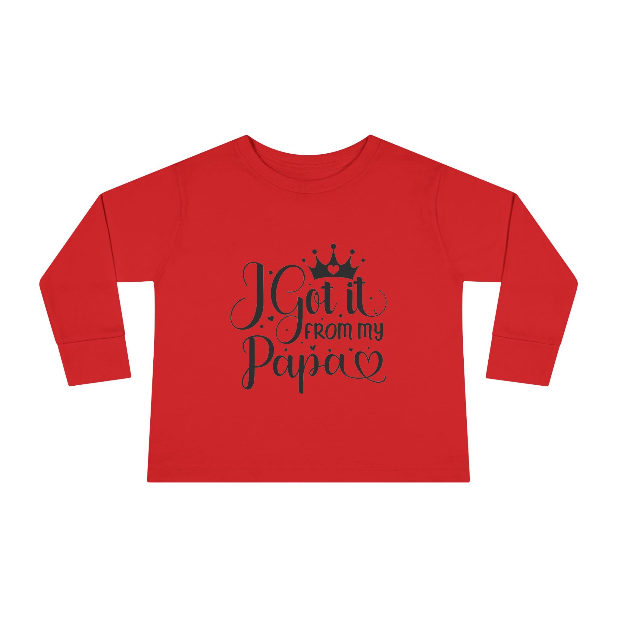 Toddler Long Sleeve Tee - Cute Gift for Dads, Family Celebrations, Birthday Party