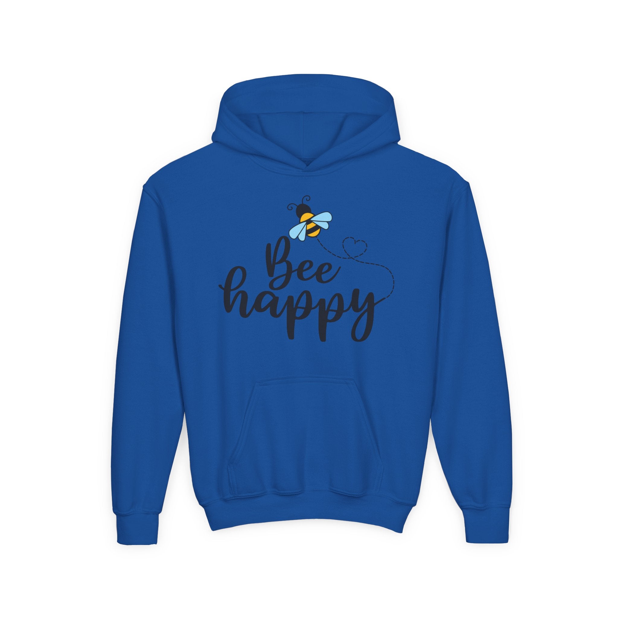 Bee Loved Unisex Kid's Hoodie – Whimsical Heart Trail Design