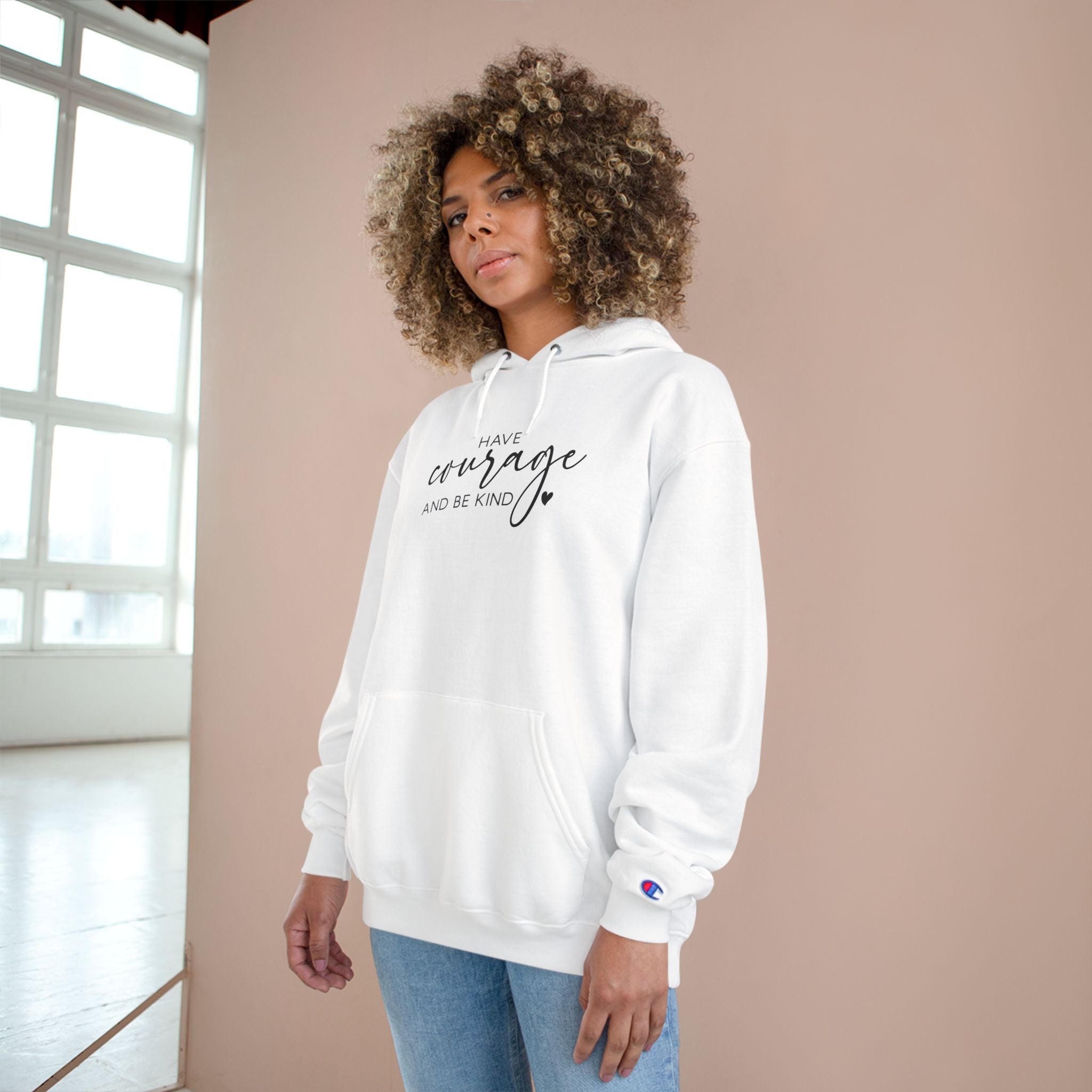 Unisex Hoodie – Have Courage and Be Kind Minimalist Print