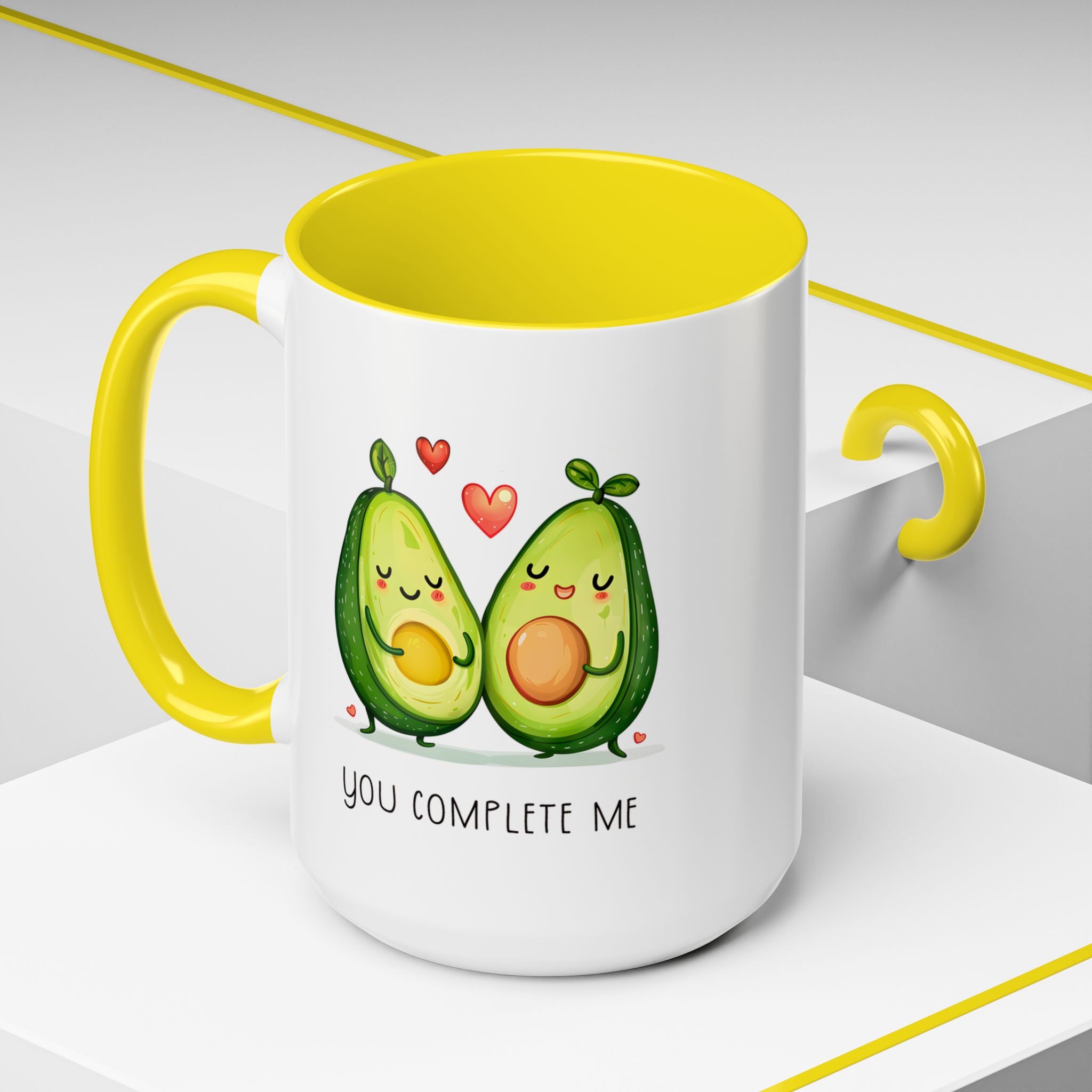 Funny Avocado Couple Ceramic Coffee Mug | Gallory Hive